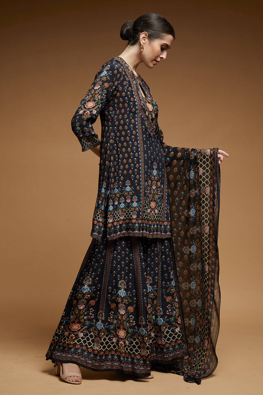 Black Color Sharara