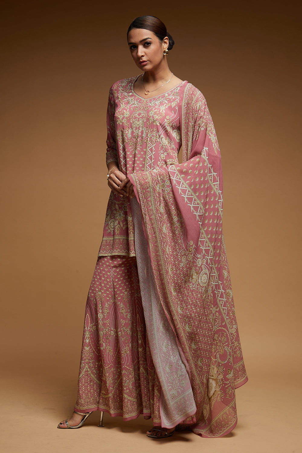 Pale Pink Sharara