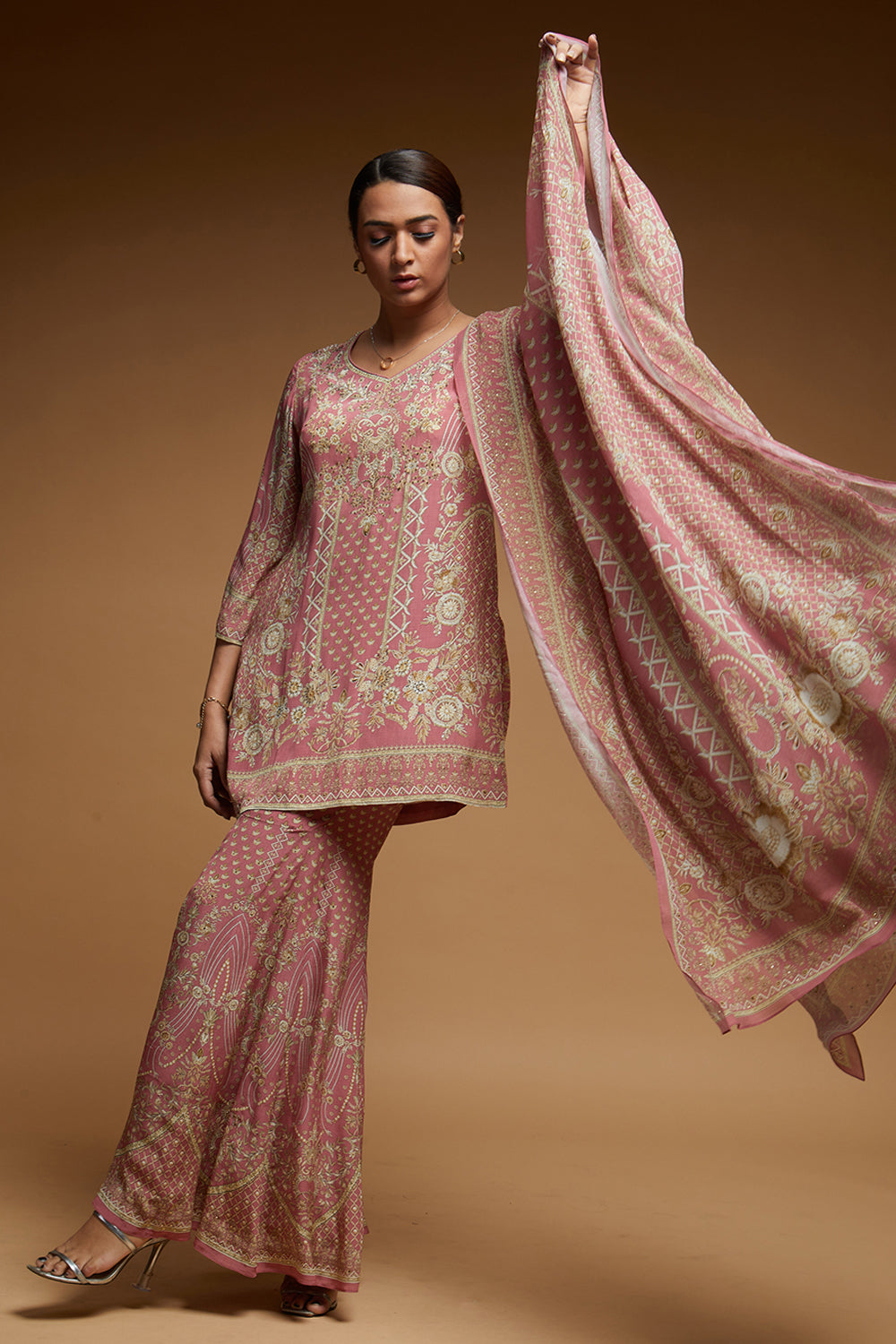 Pale Pink Sharara