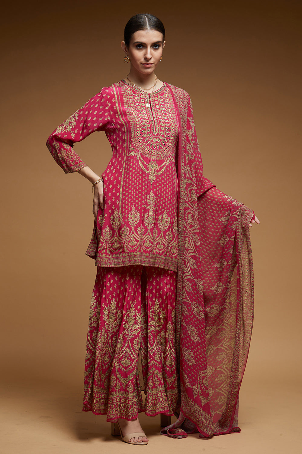 Pink Color Sharara