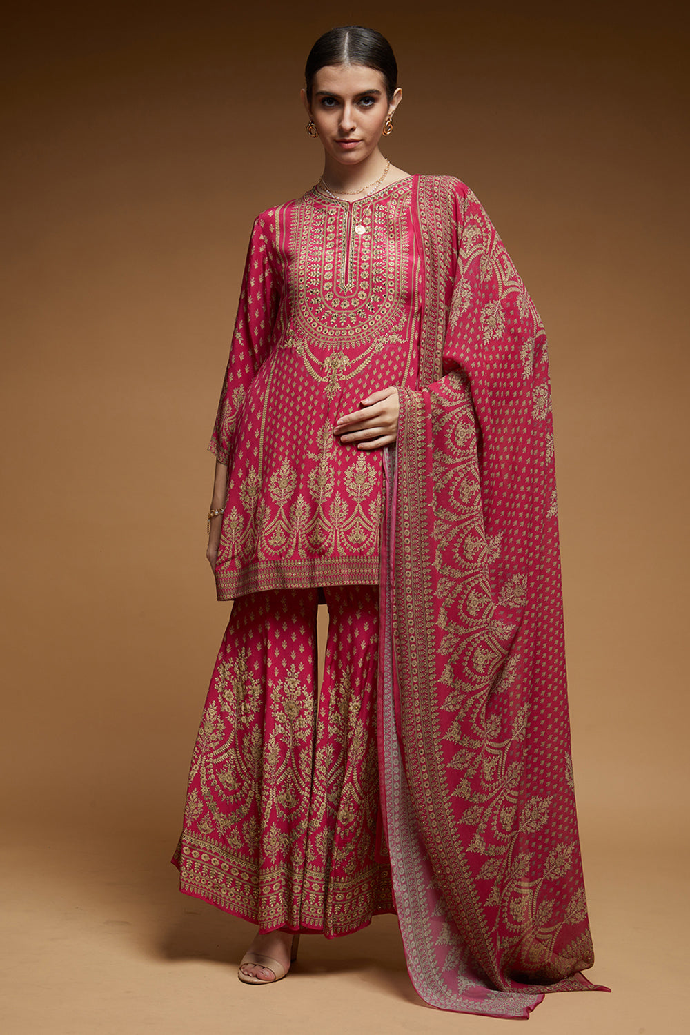 Pink Color Sharara