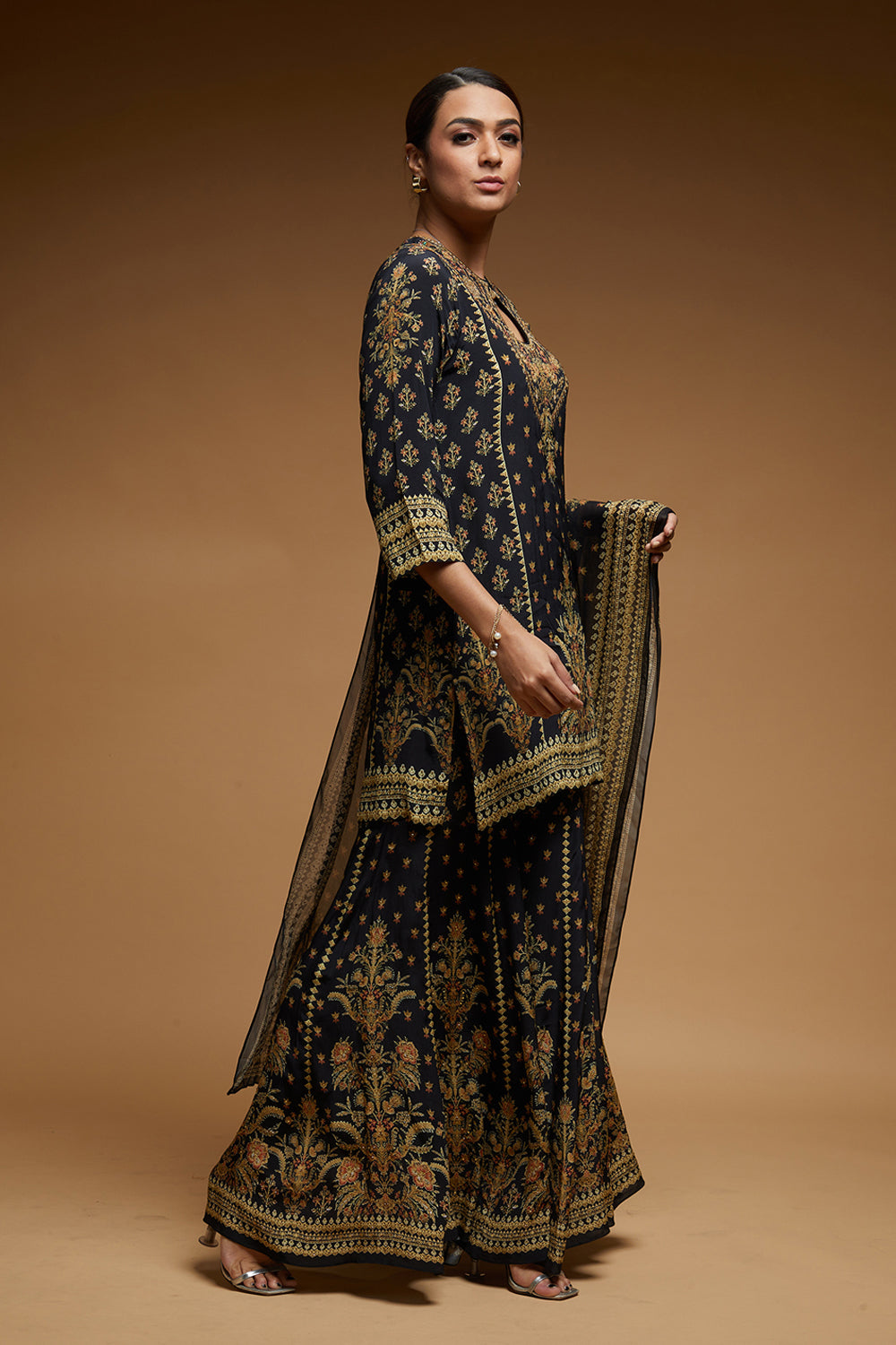Black Color Sharara