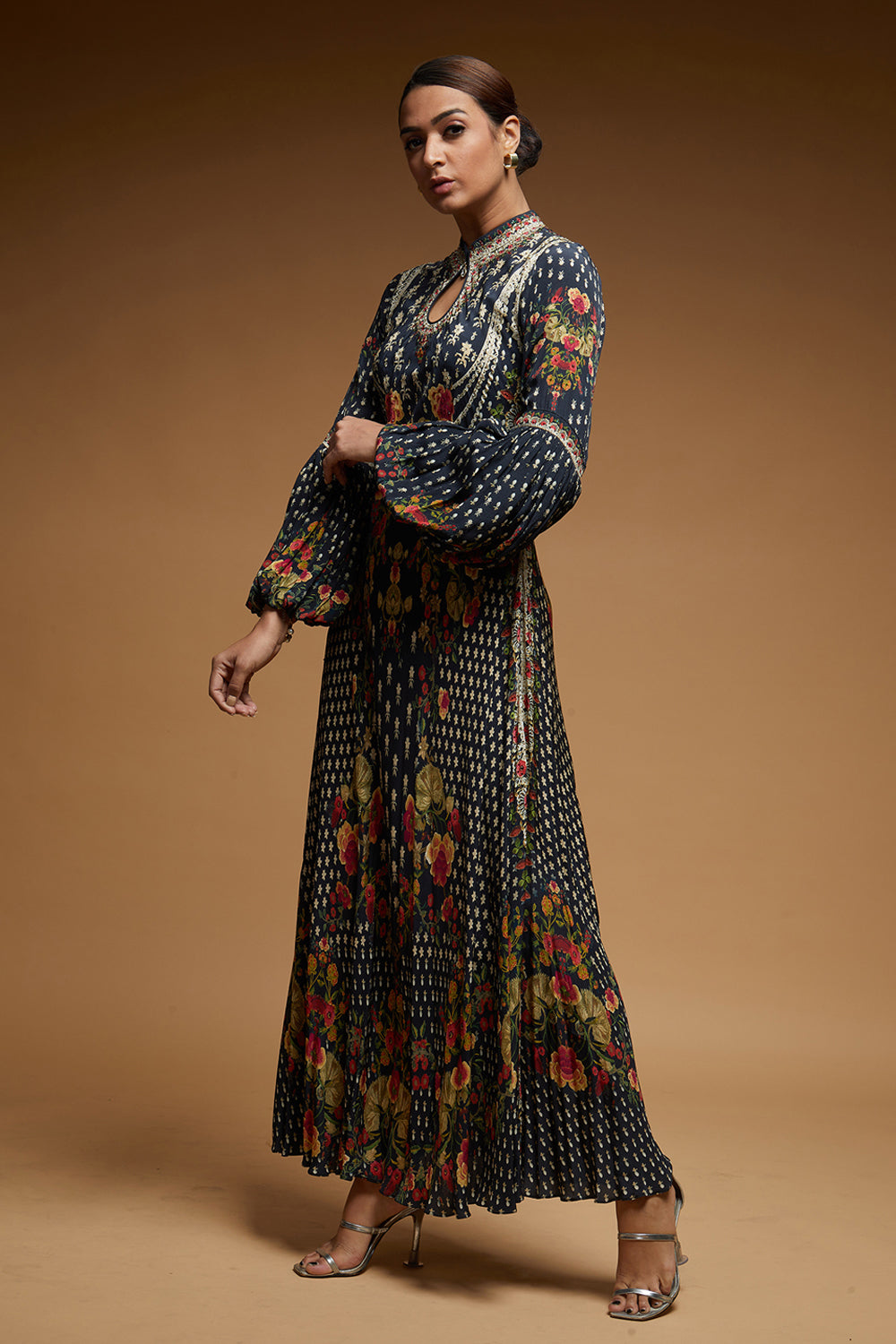 Black Color Halter Gown