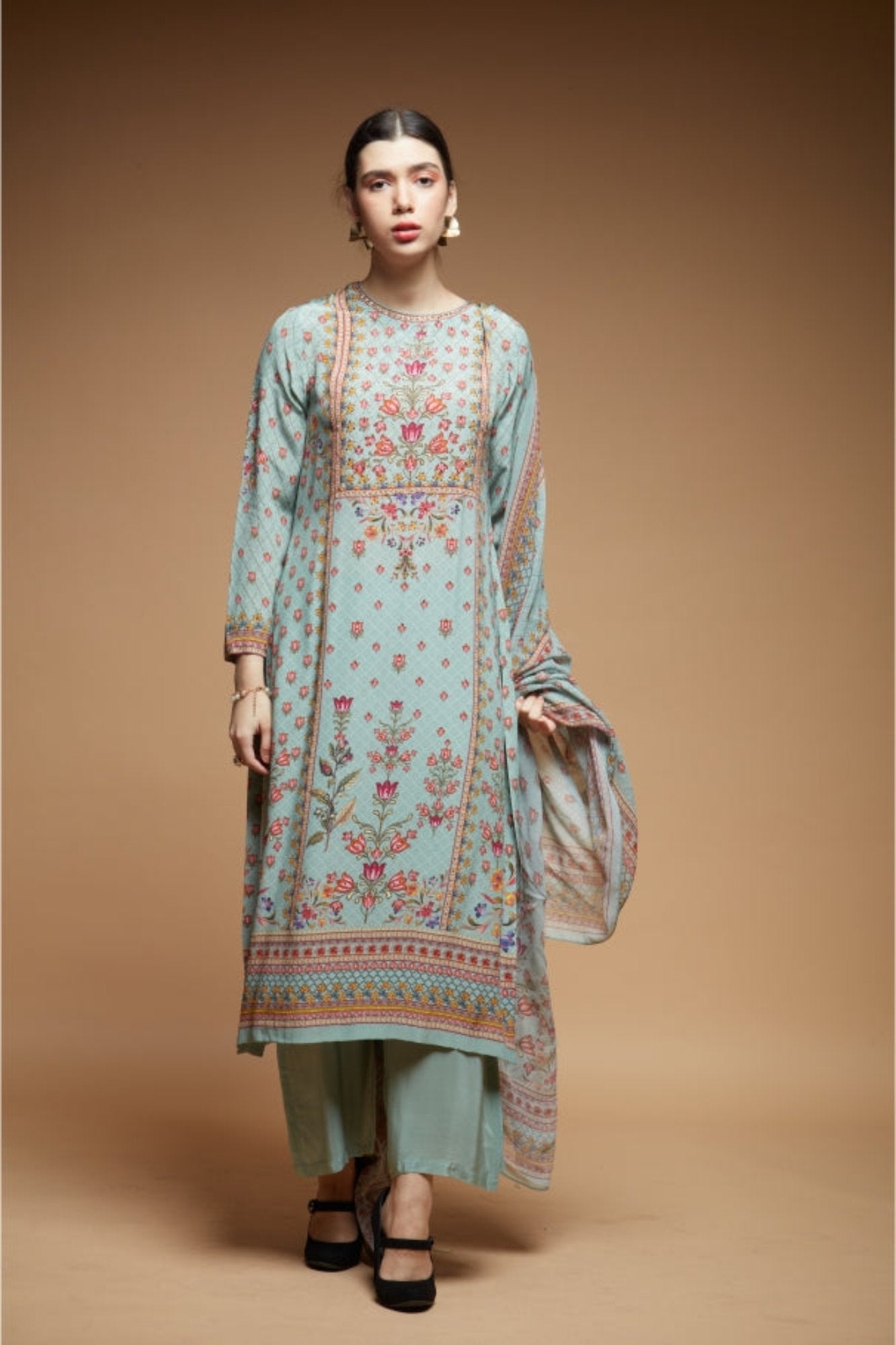 Pale-Mint-color-Suit-Set