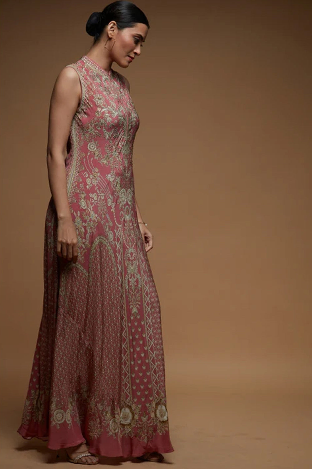 Dark Pale Pink Baroque Gown