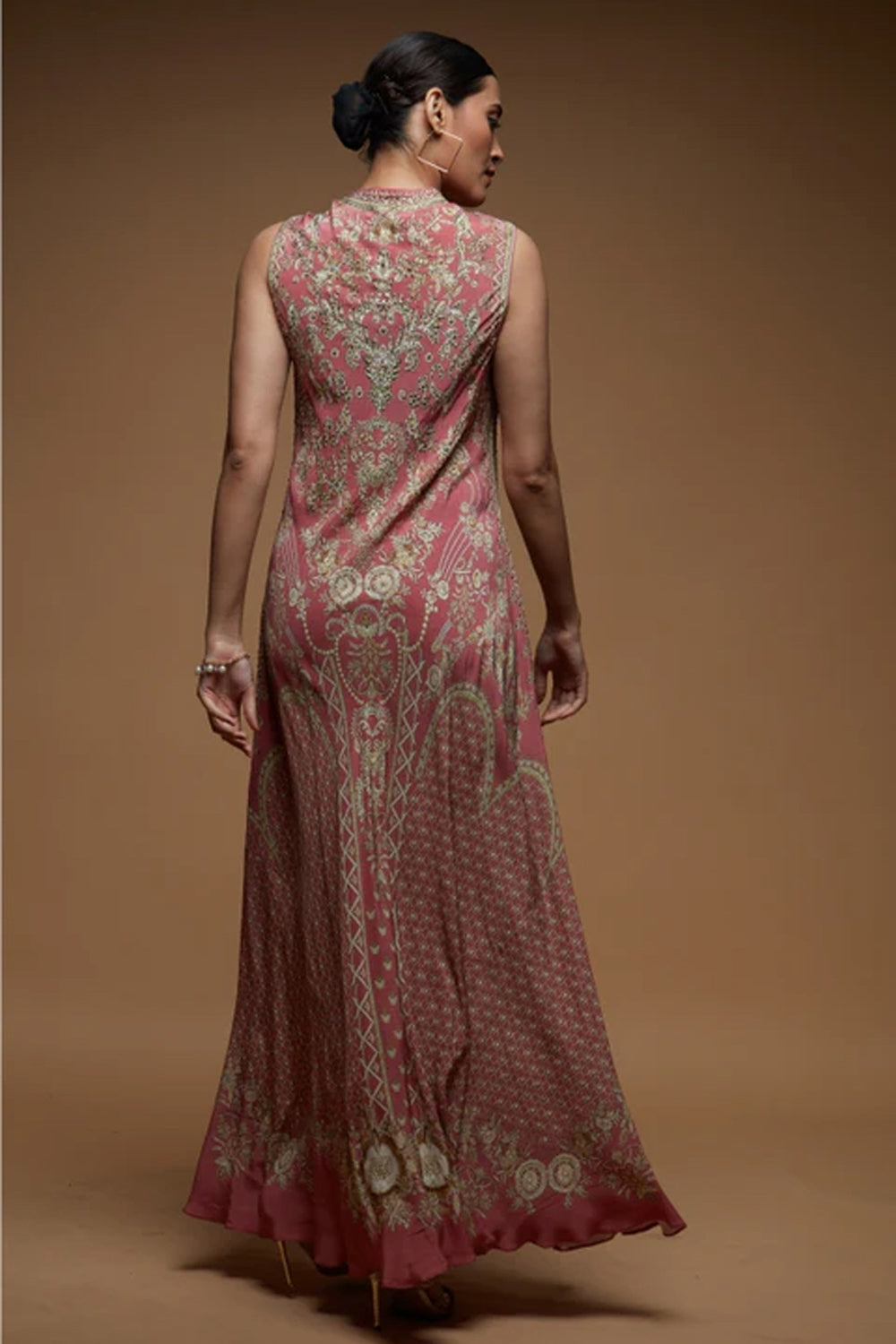 Dark Pale Pink Baroque Gown