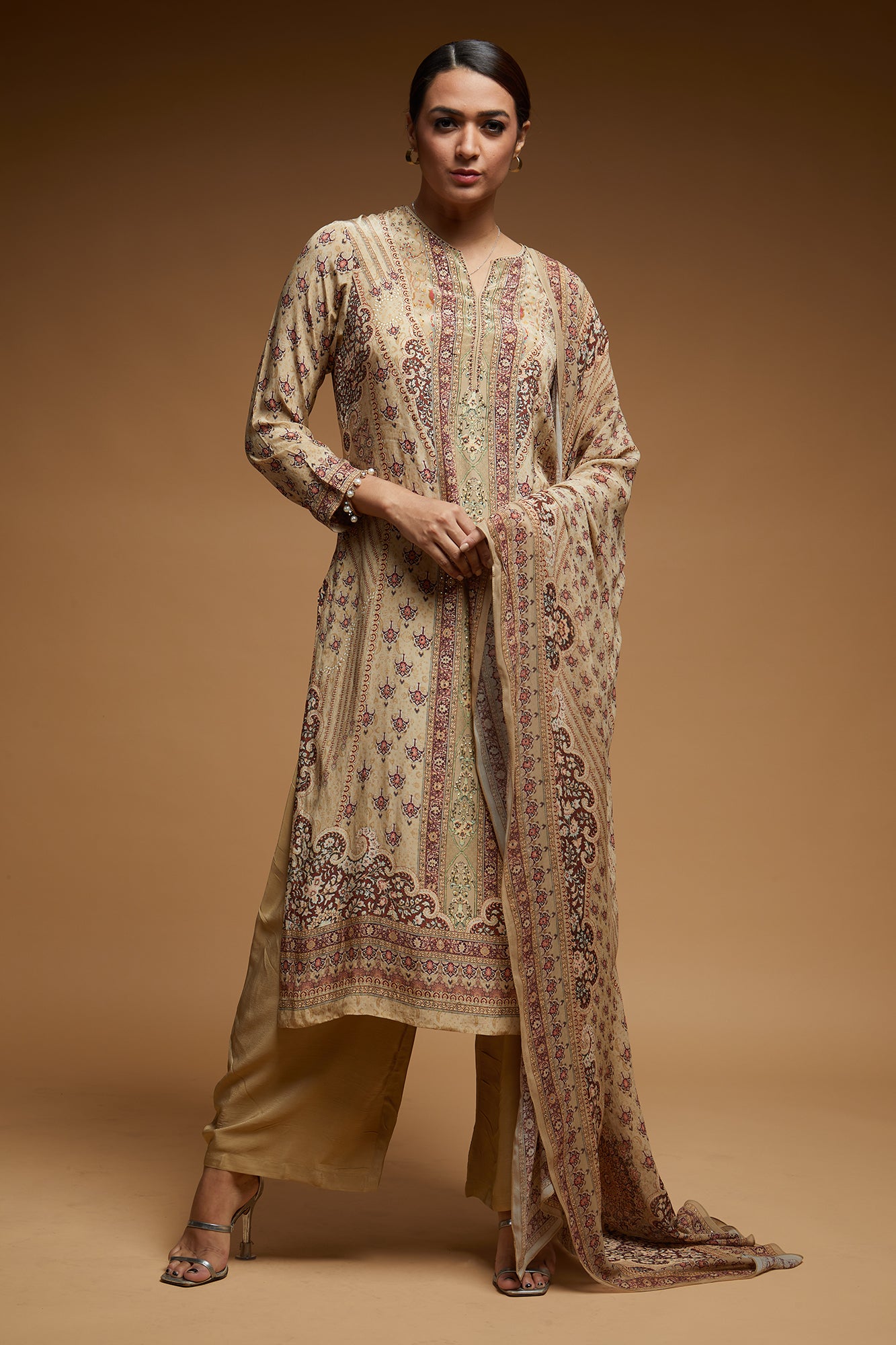 Beige-Color-Suit-Set