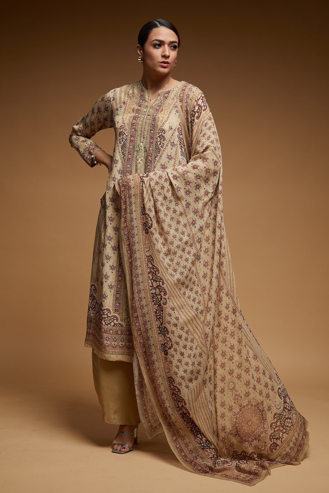 Beige-Color-Suit-Set