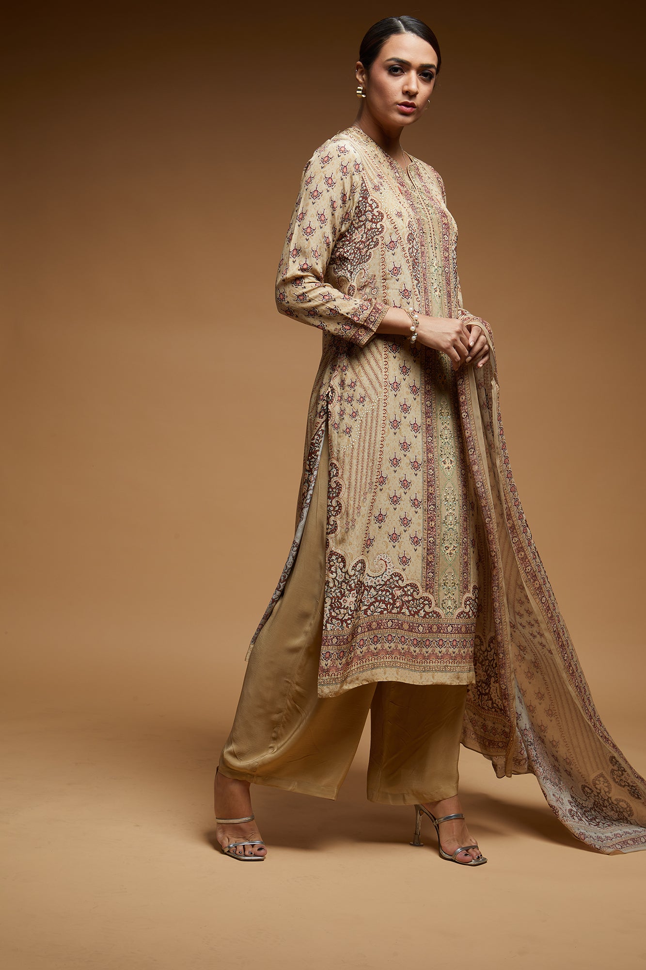 Beige-Color-Suit-Set