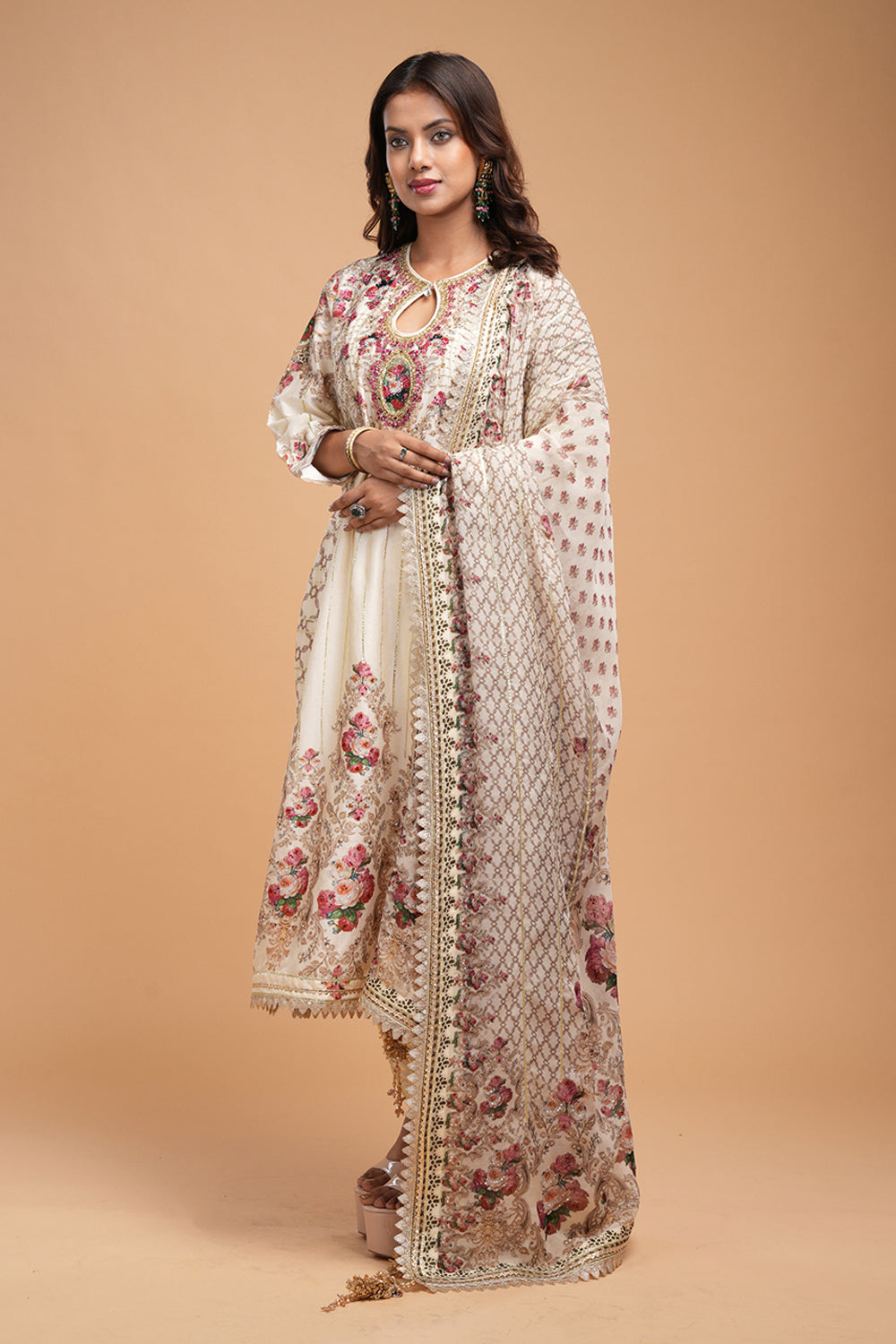 Beige Kurta Set
