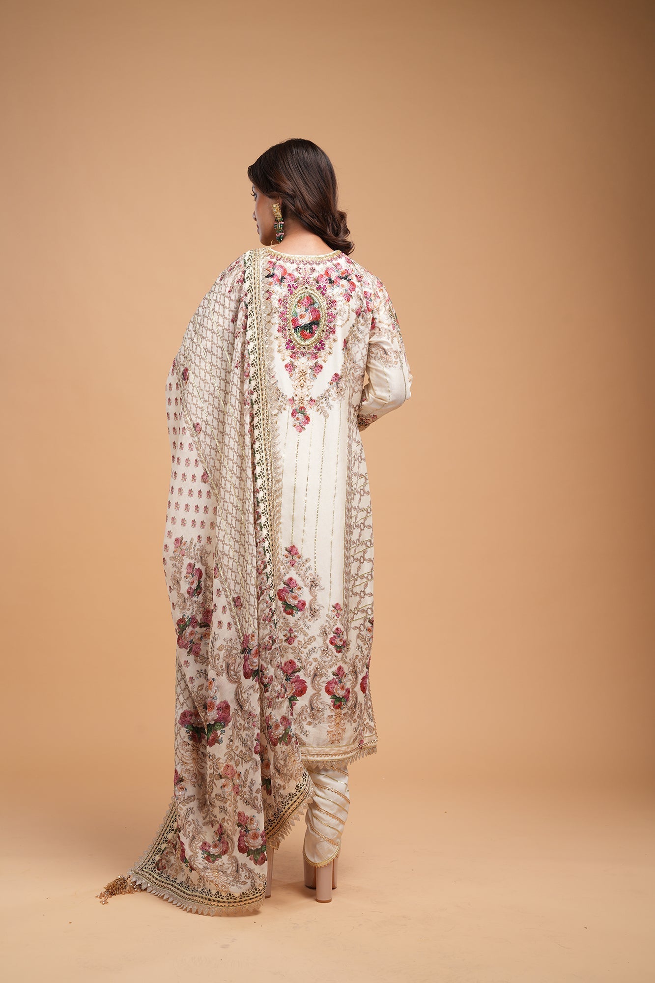 Beige-Color-Kurta-Set