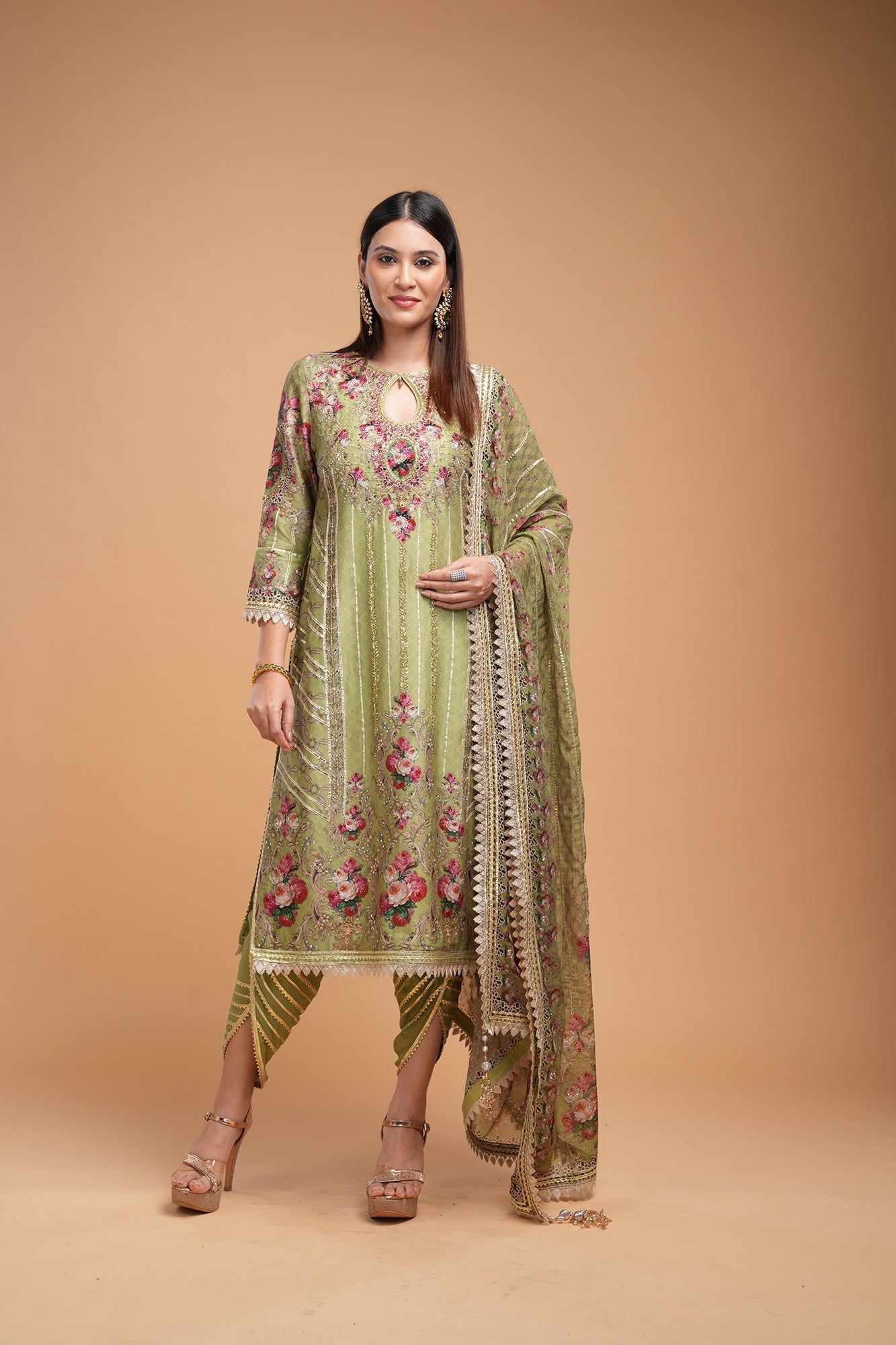 Pale-Green-Color-Kurta-Set