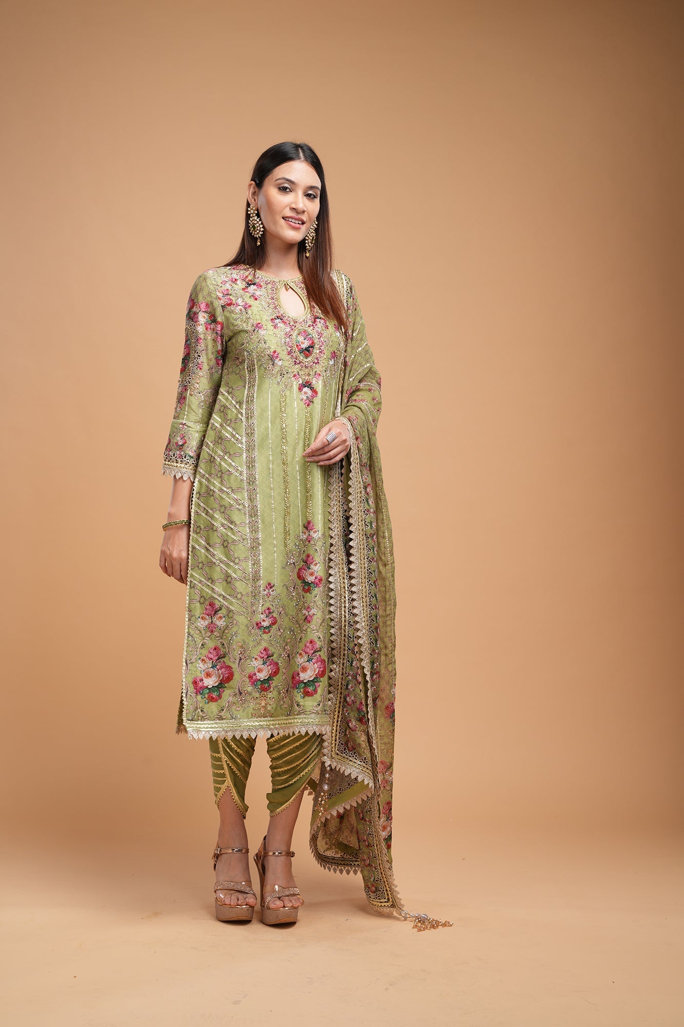 Pale-Green-Color-Kurta-Set