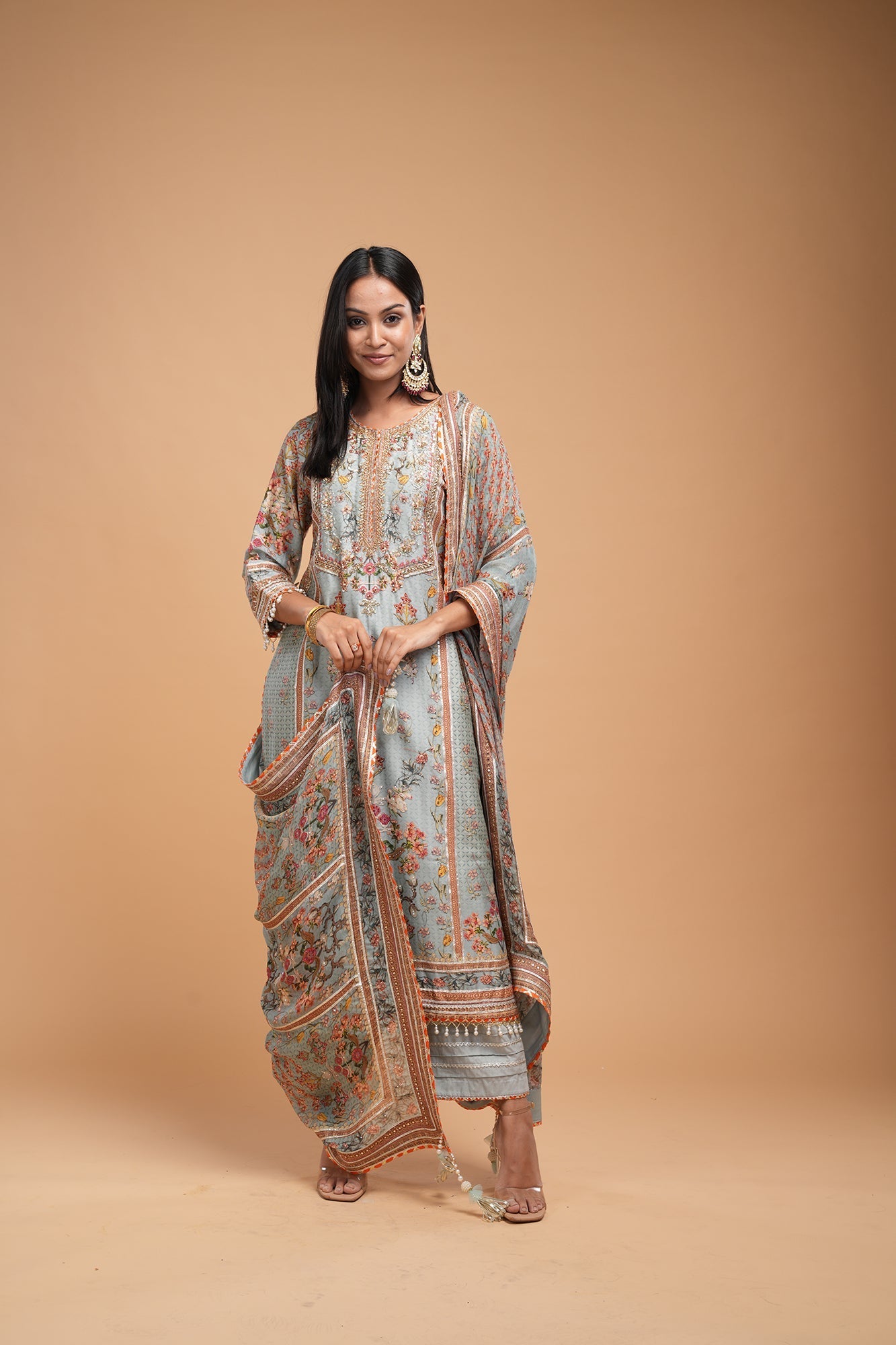 Pale-Mint-Color-Kurta-Set