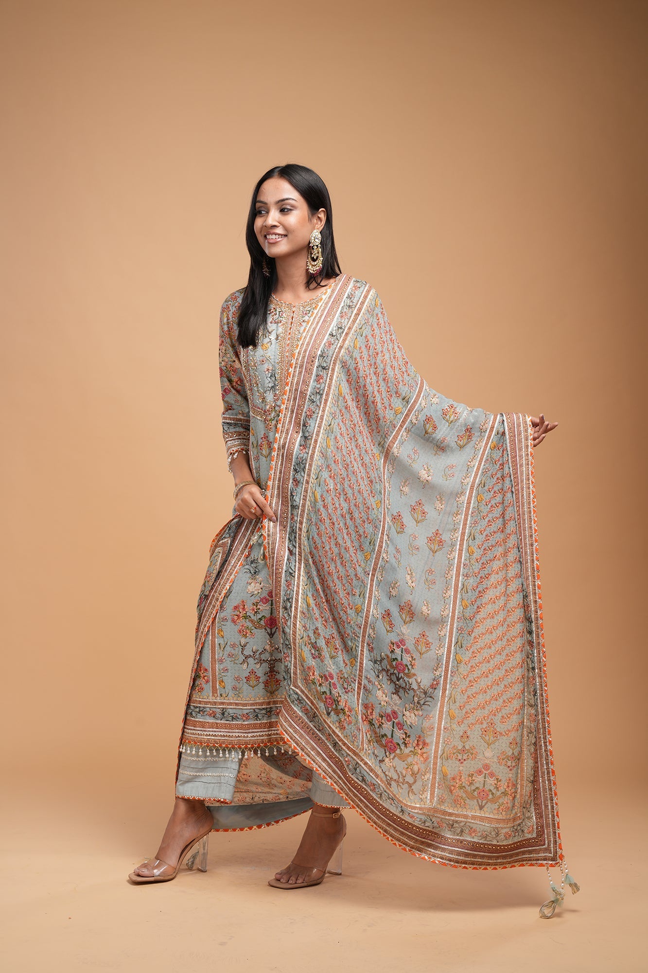 Pale-Mint-Color-Kurta-Set