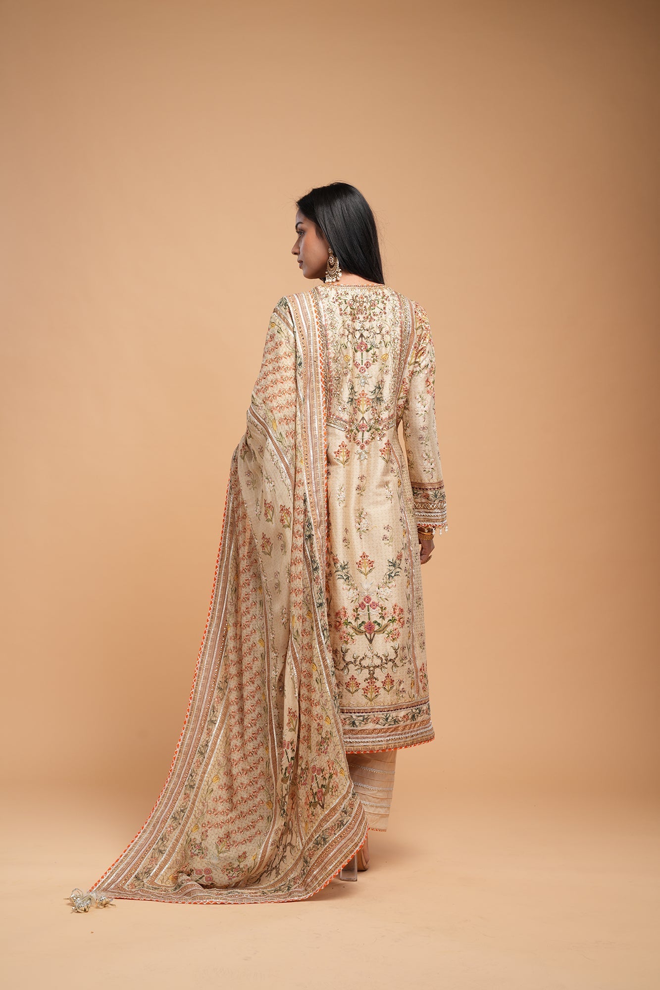 Beige-Color-Kurta-Set