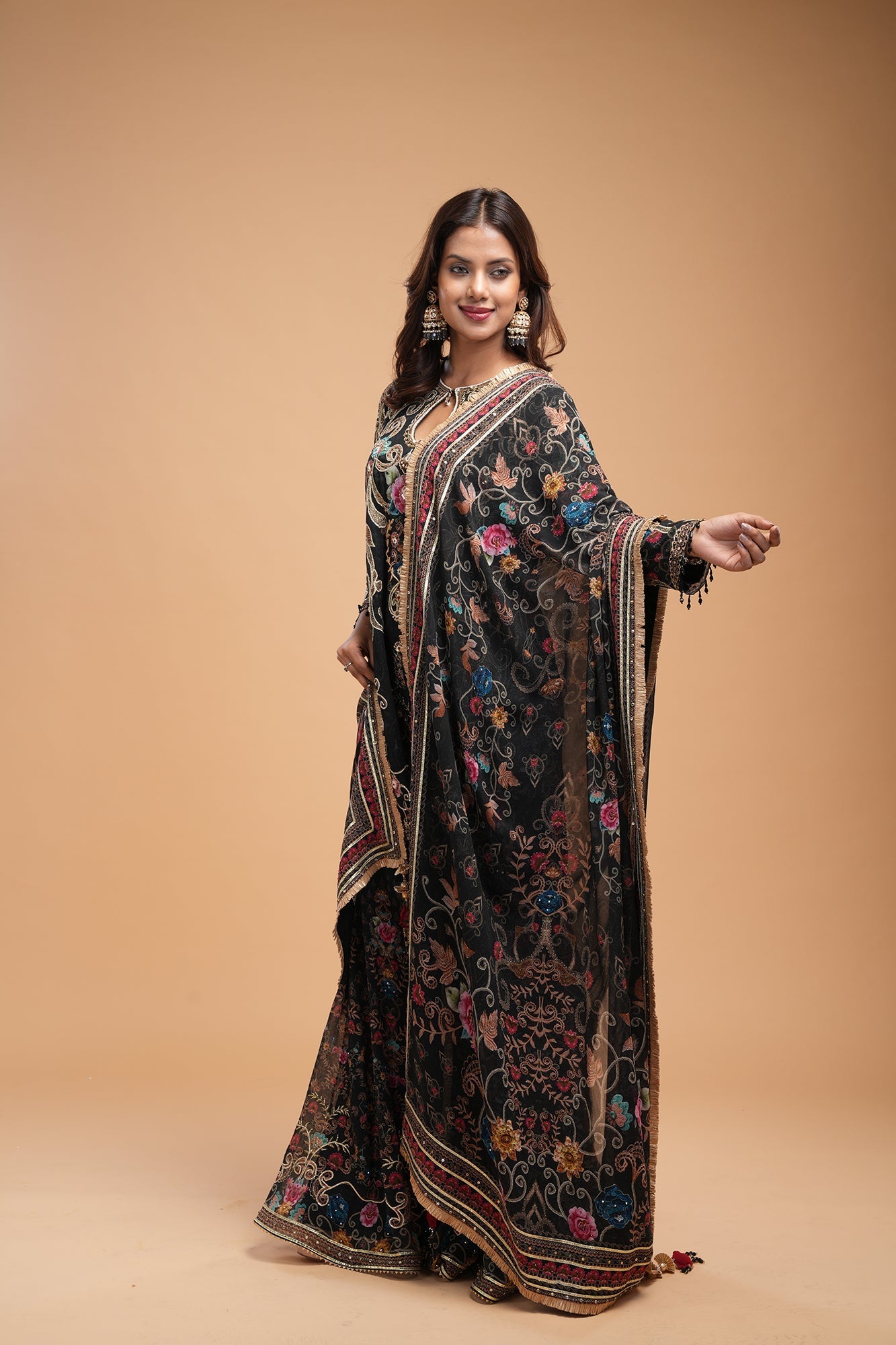 black-color-sharara-3
