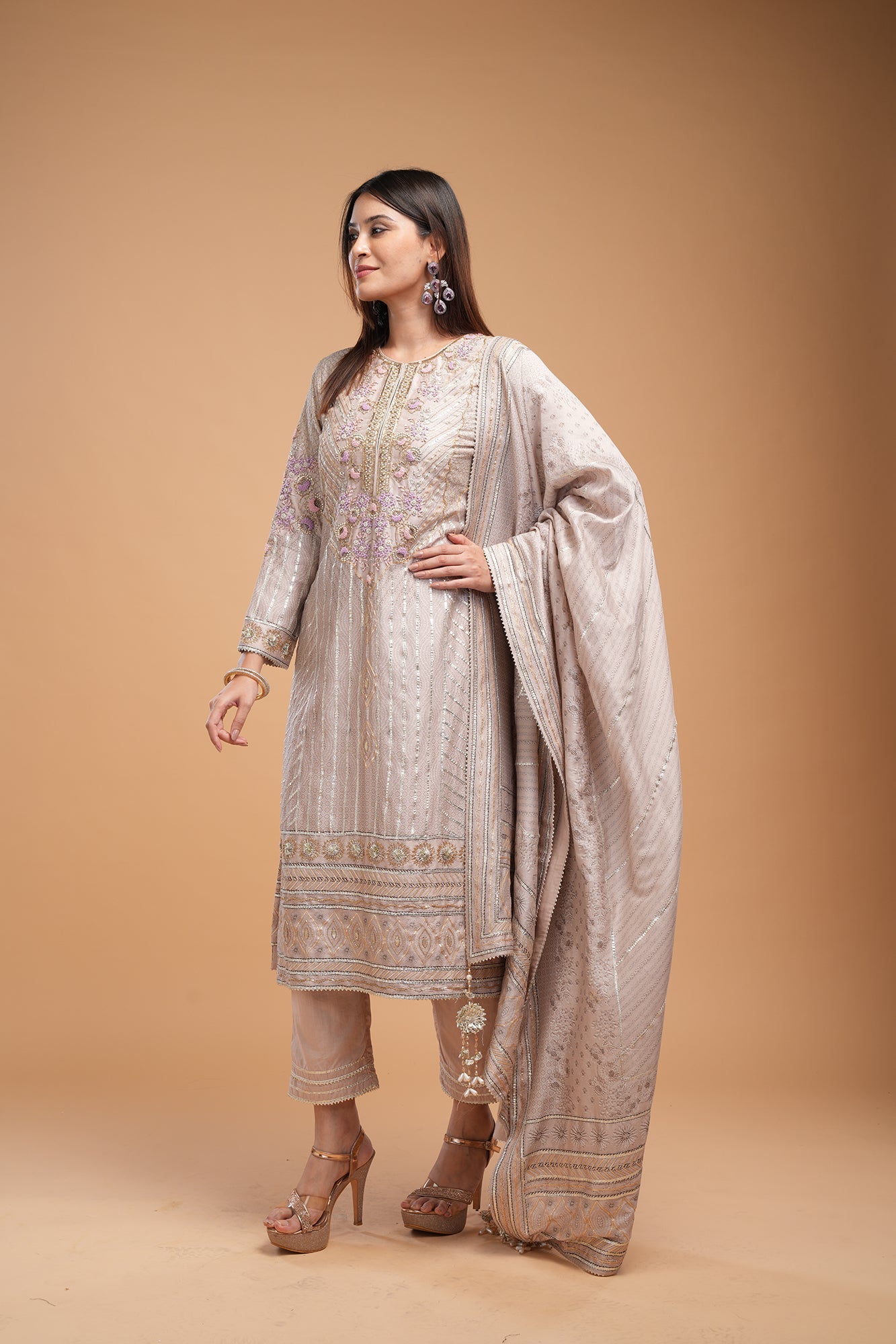 Beige-Color-Suit-Set