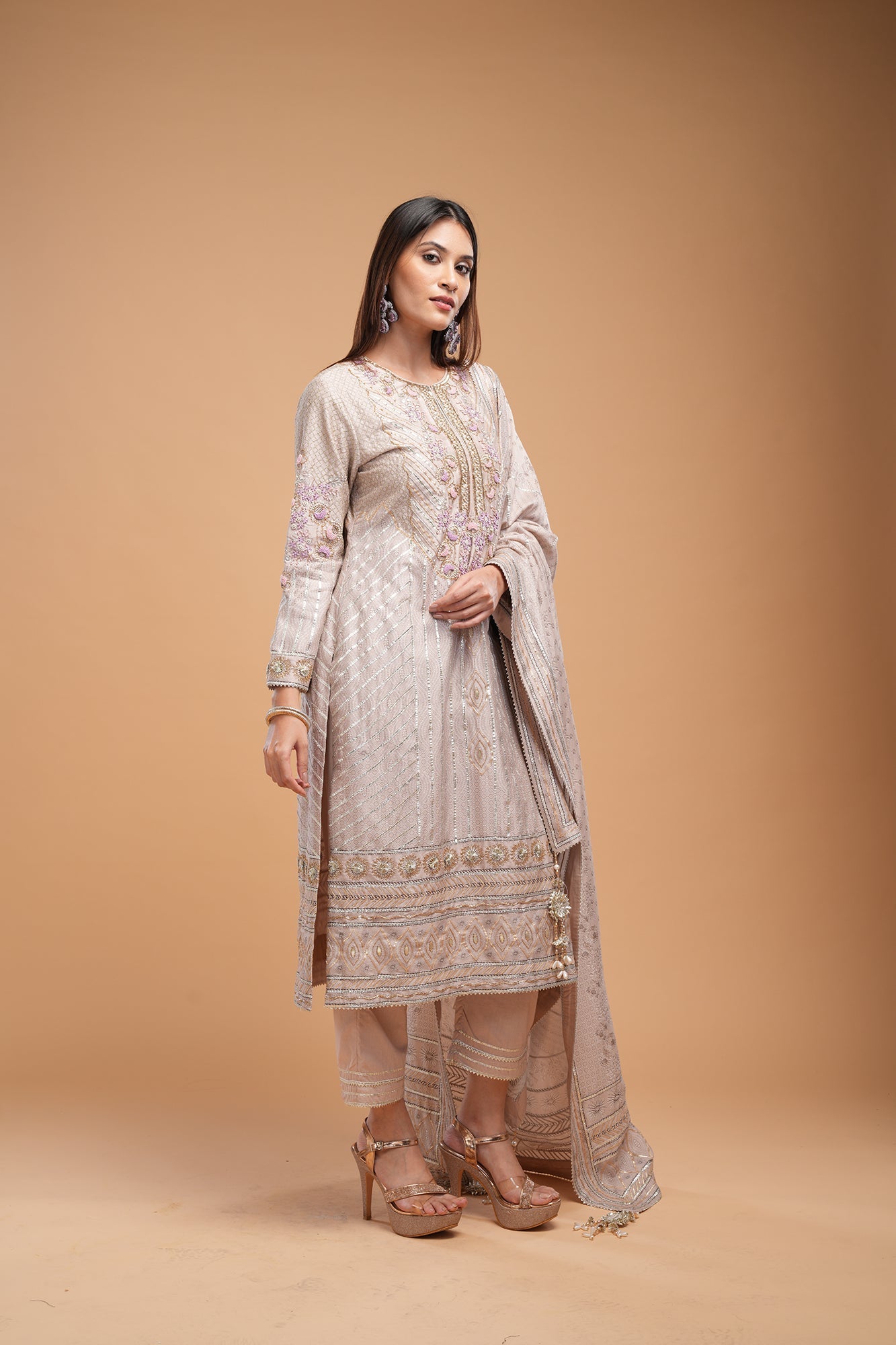 Beige-Color-Suit-Set