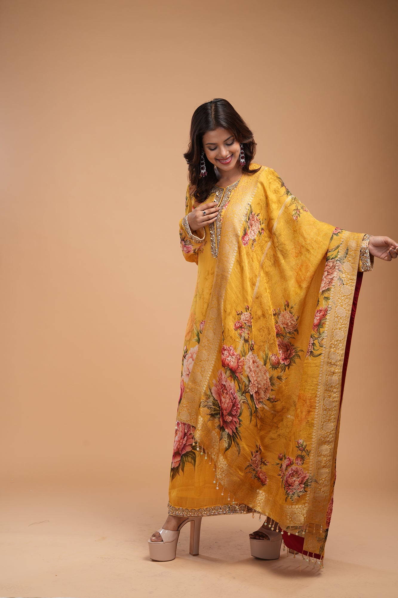 Mustard-Color-Suit-Set