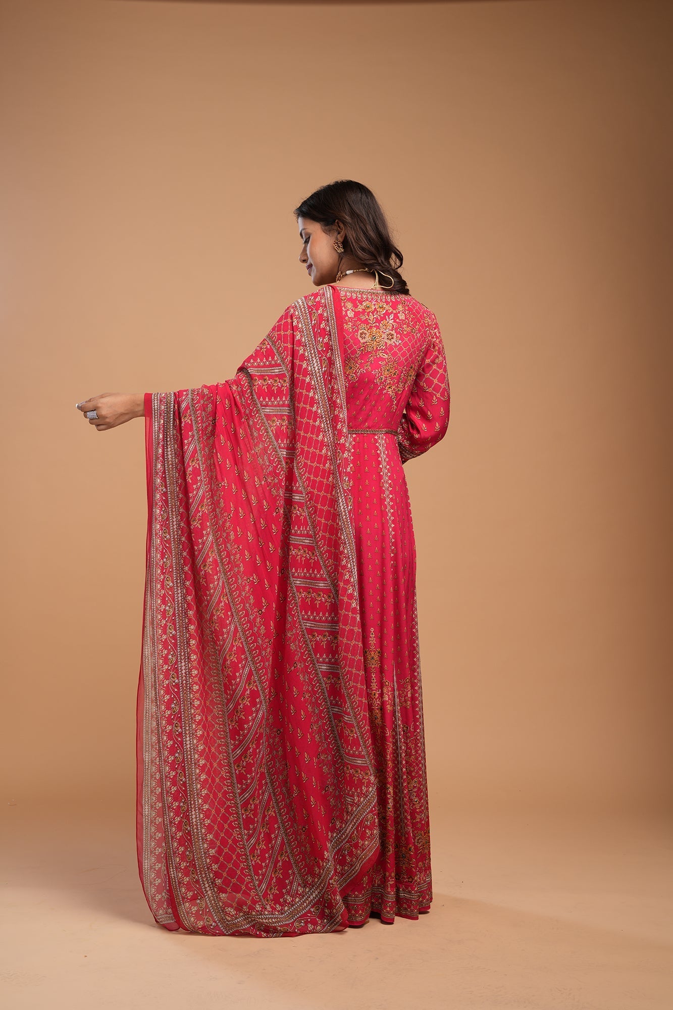 Red-Color-Anarkali-Suit-Set