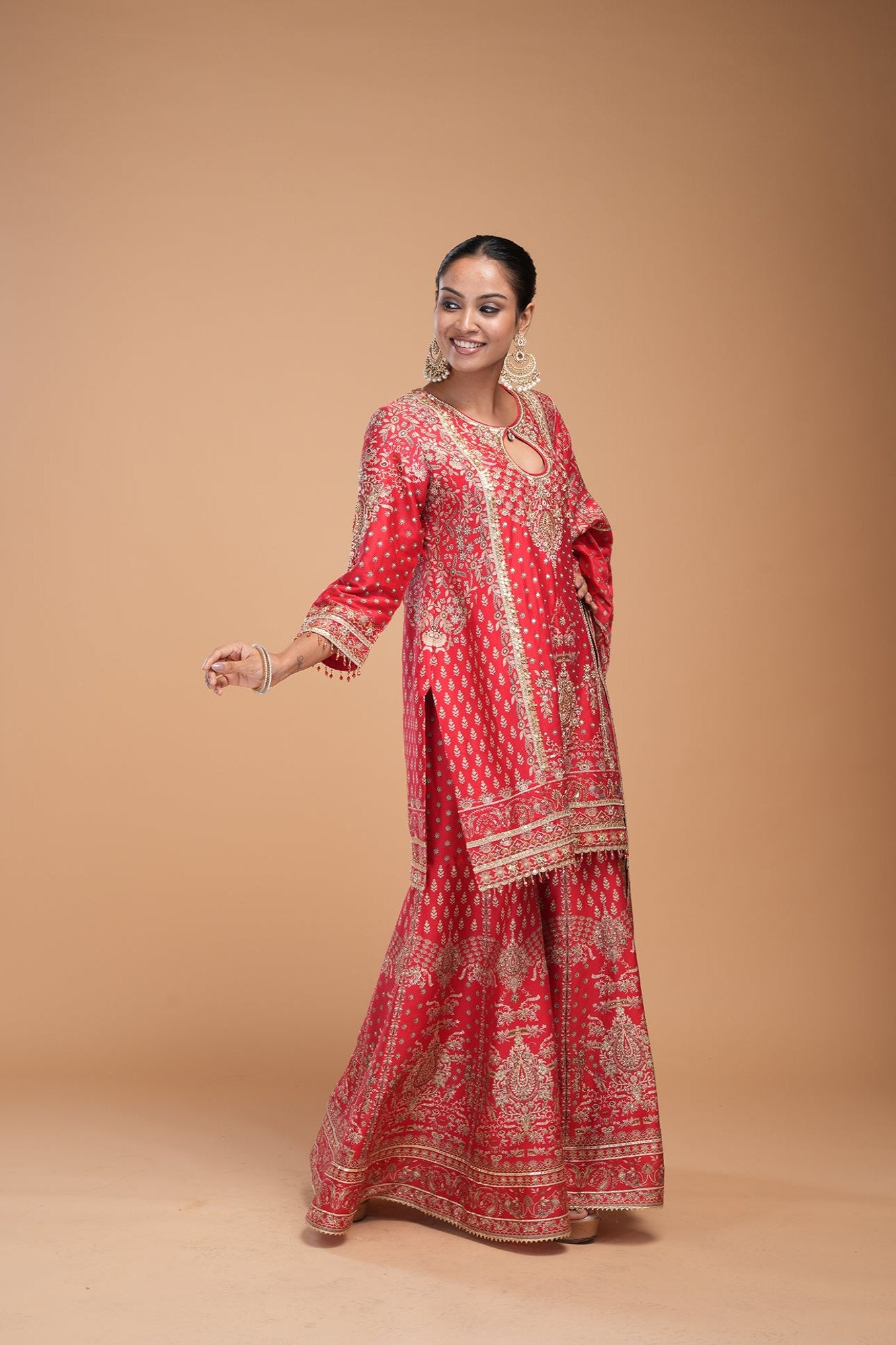 red-color-sharara-1