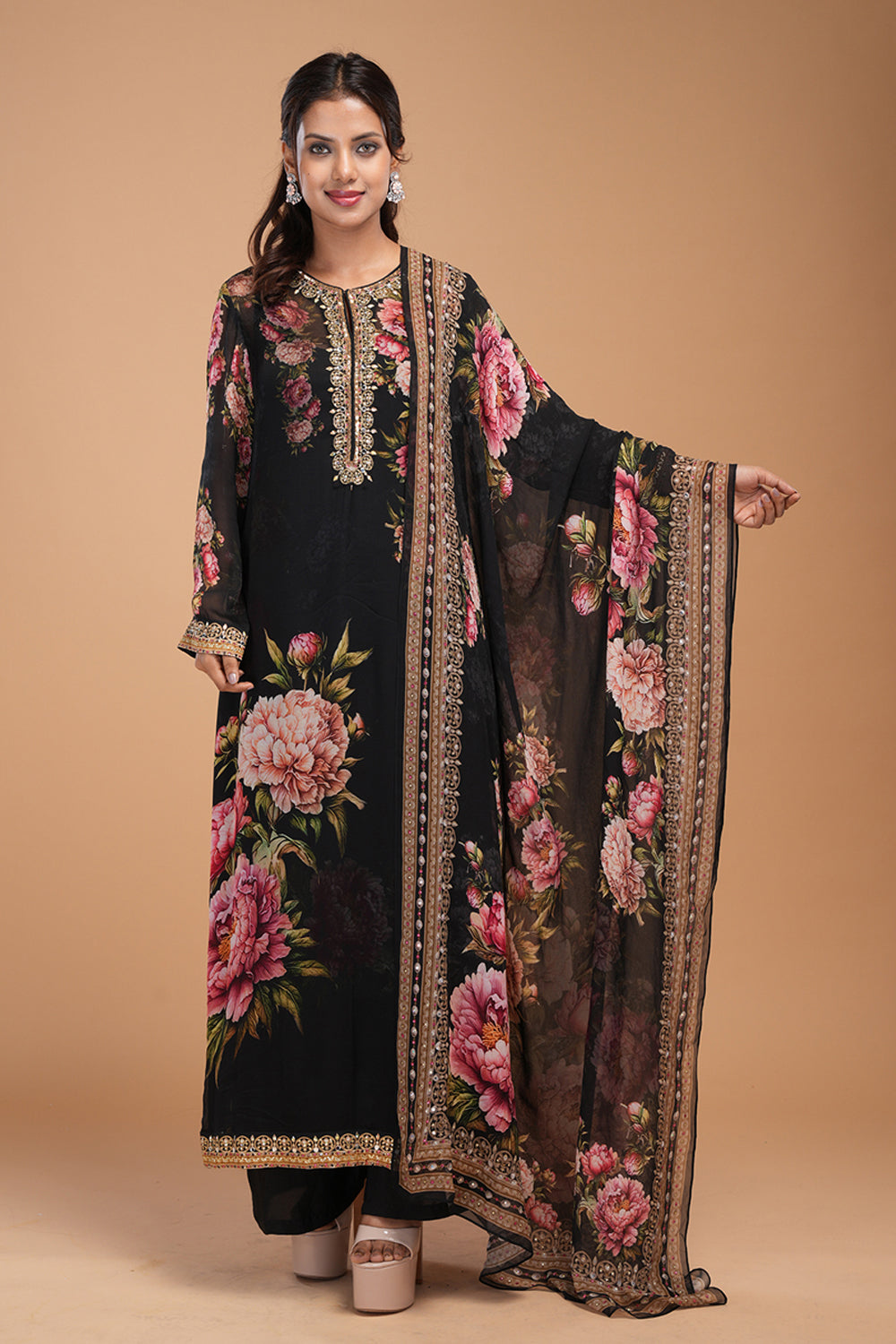 Black Kurta Set