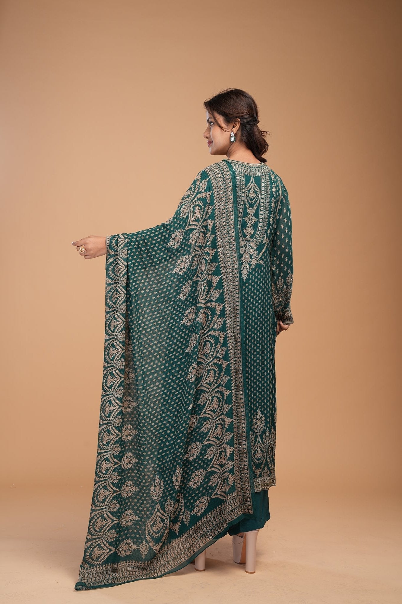 Teal-Color-Kurta