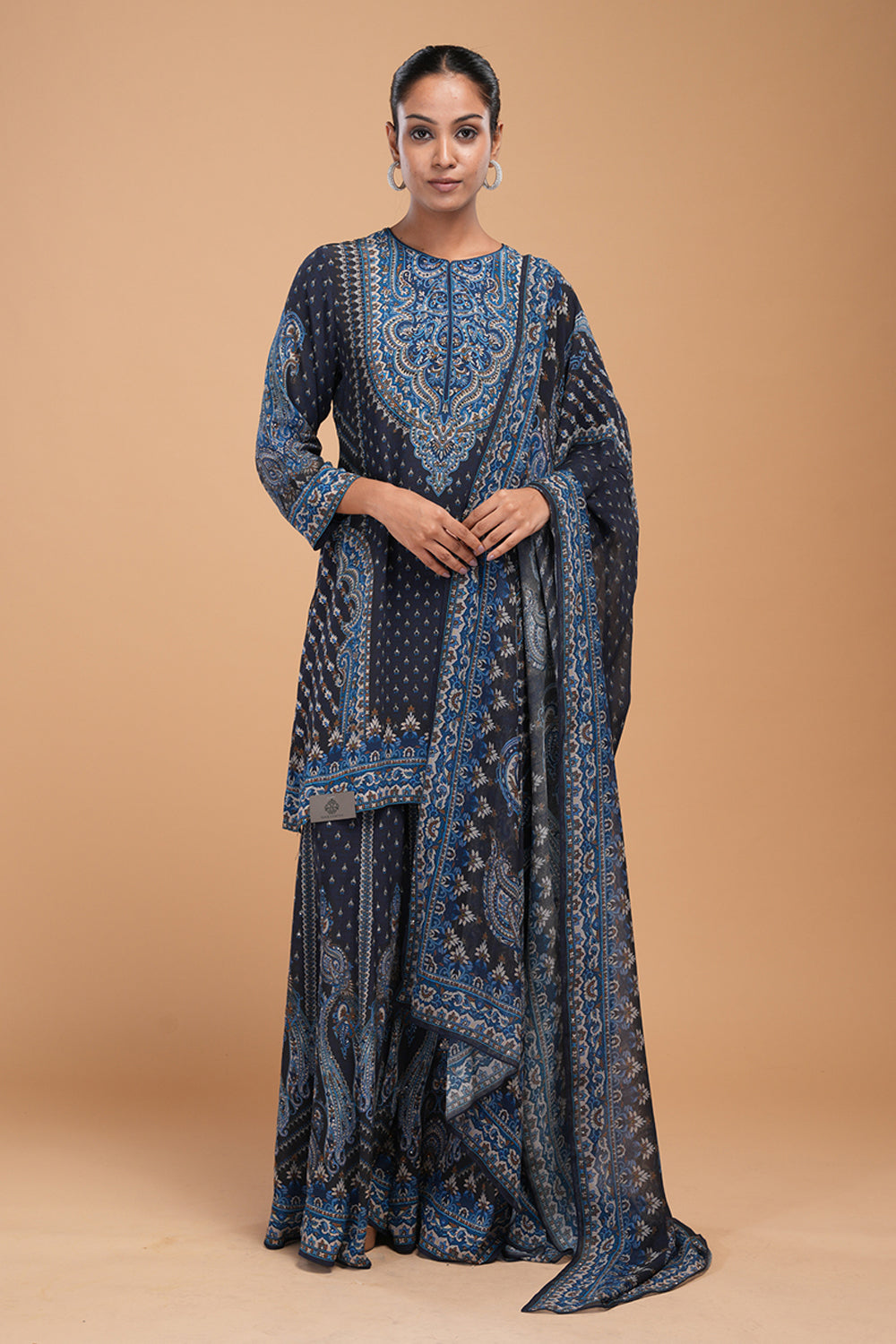 Navy Blue Sharara