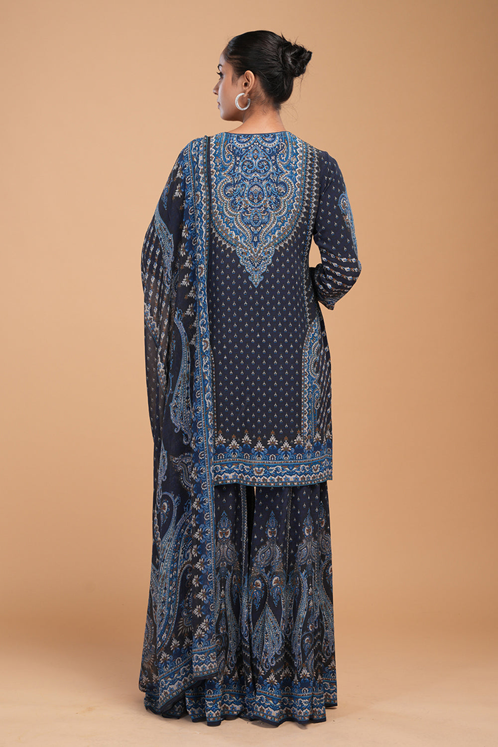Navy Blue Sharara