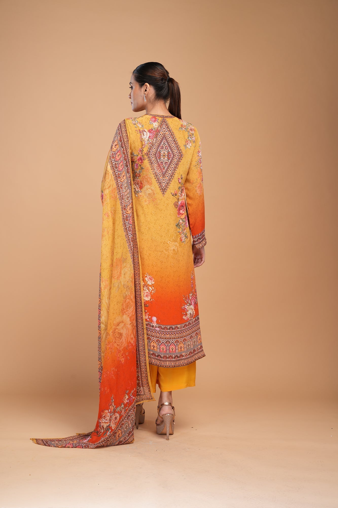 Mustard-Red-Color-Kurta