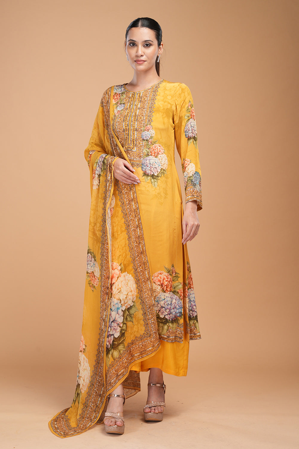 Yellow Color Suit Set