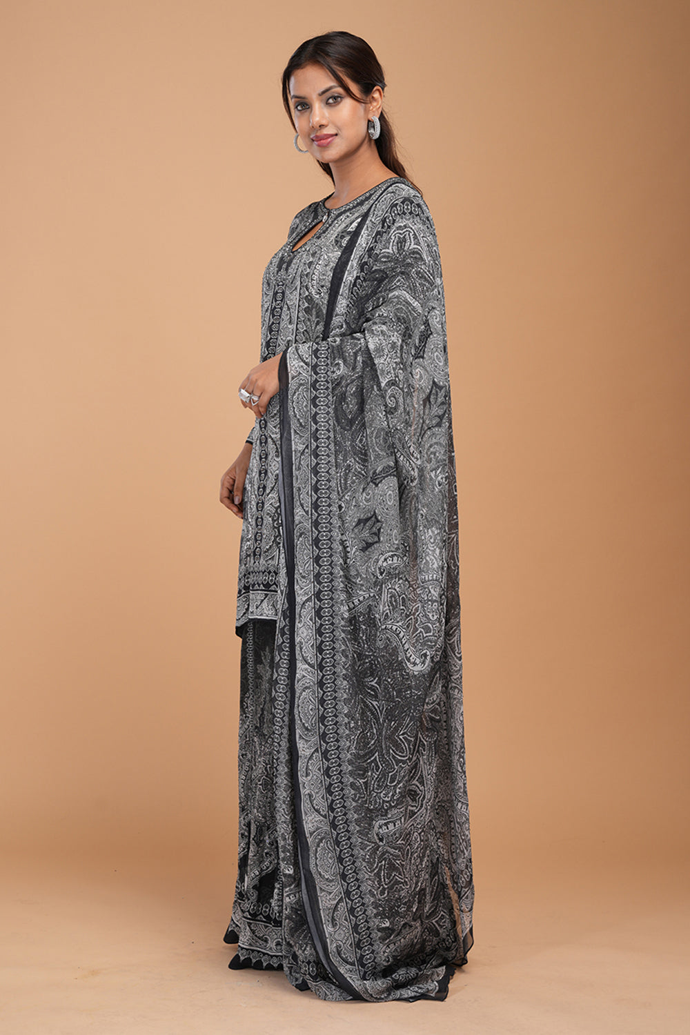 Black Sharara Set