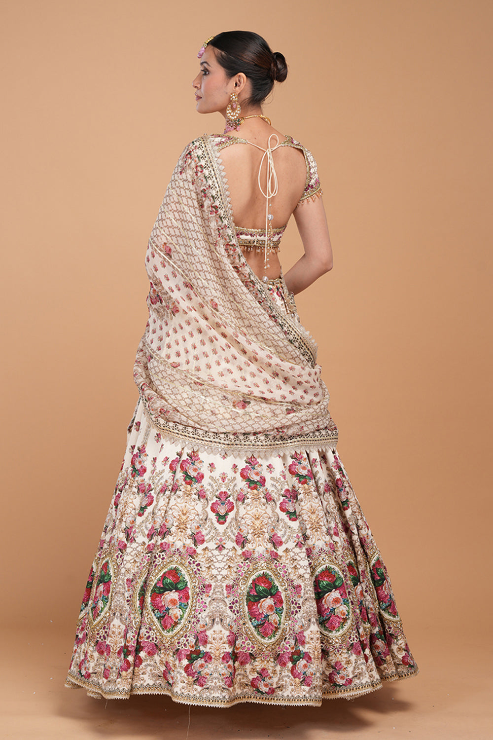 Ivory Printed Lehenga Set