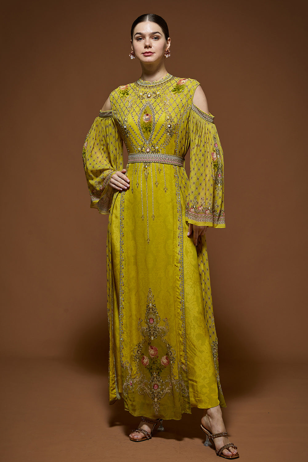 Lime Yellow Kaftan