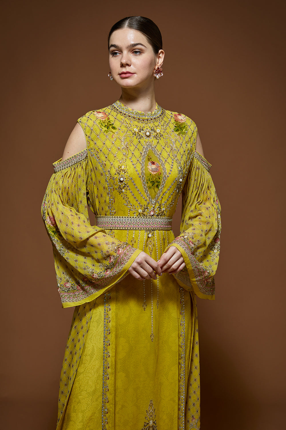 Lime Yellow Kaftan