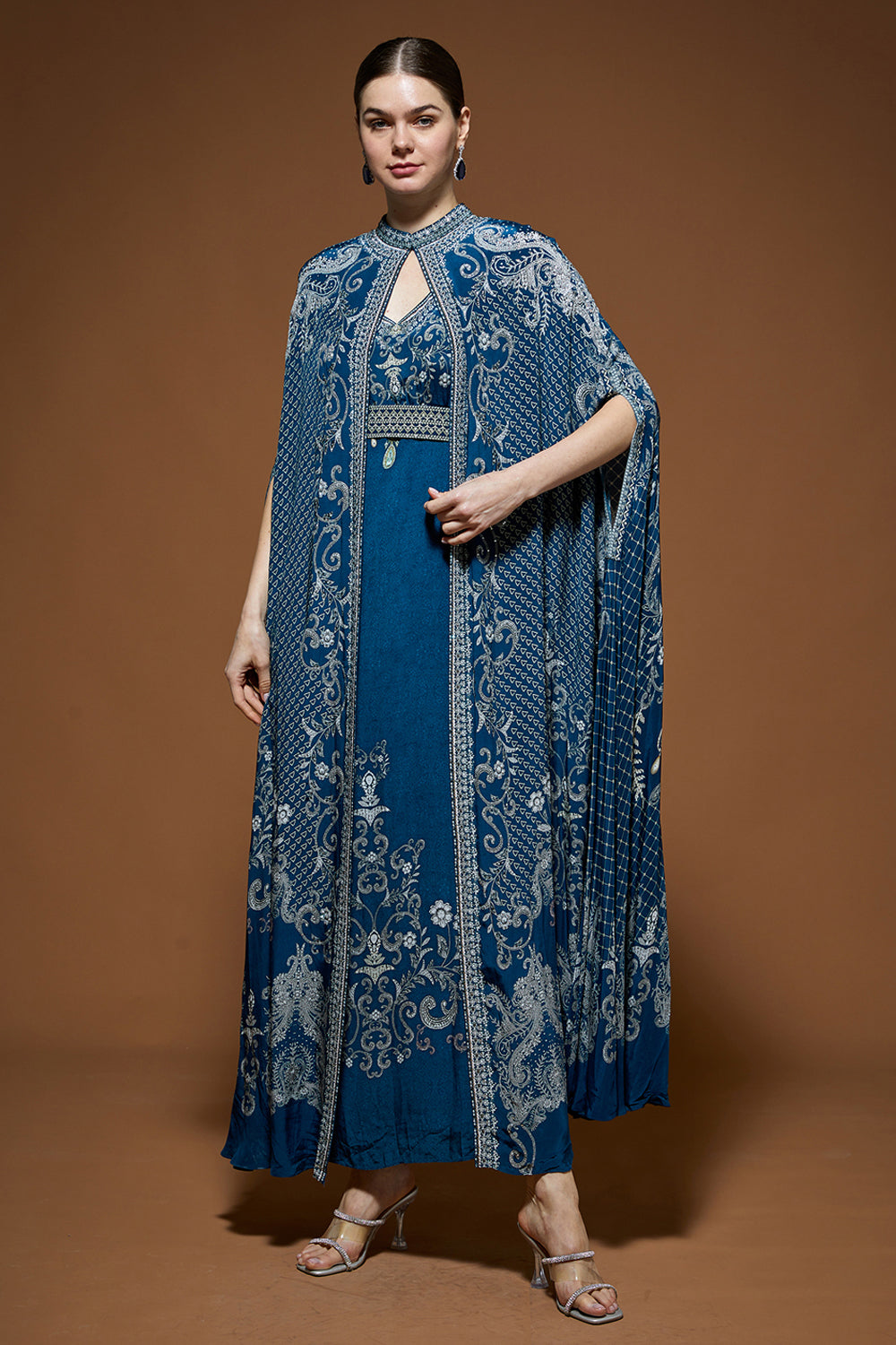 Navy Blue Kaftan