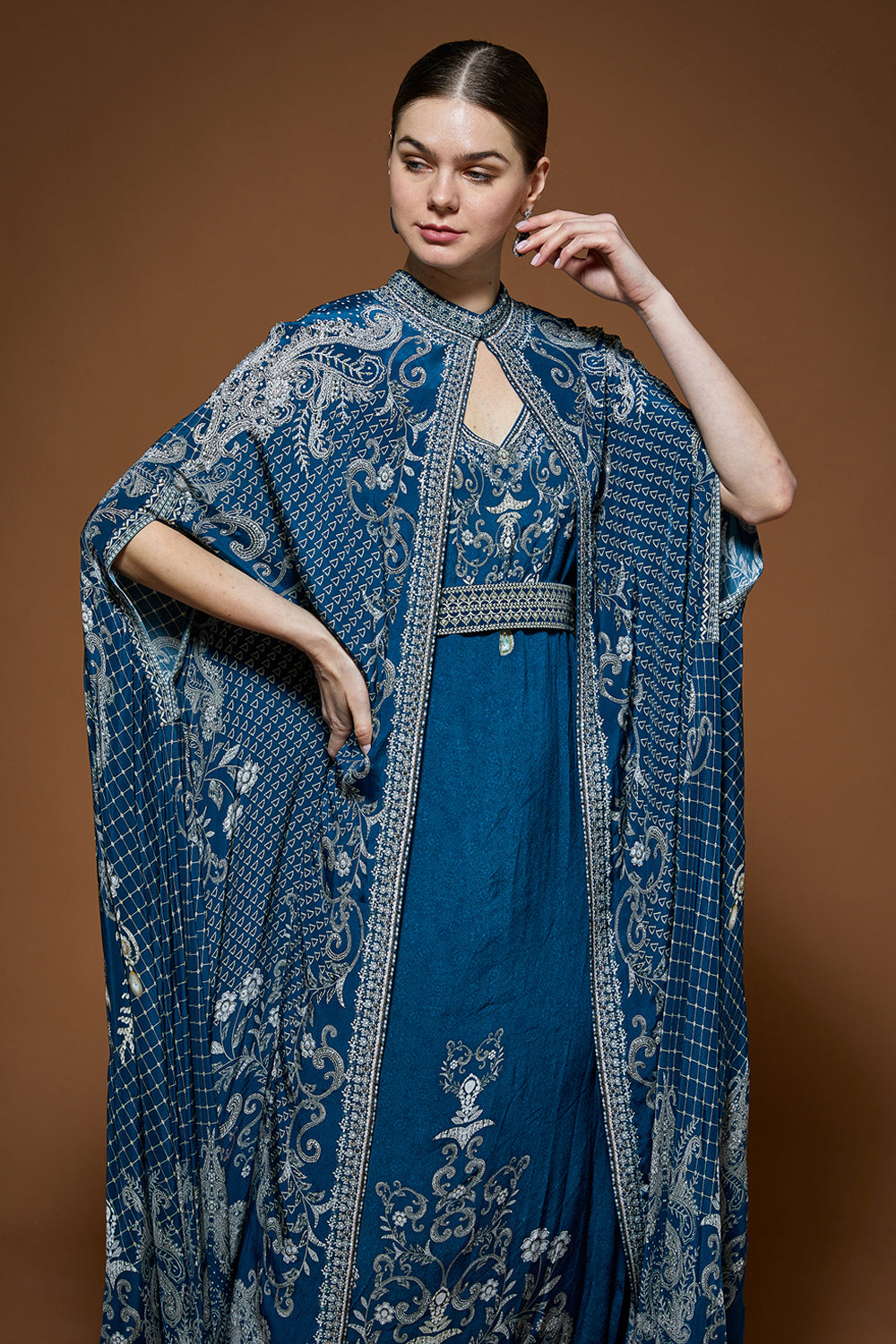 Navy Blue Kaftan
