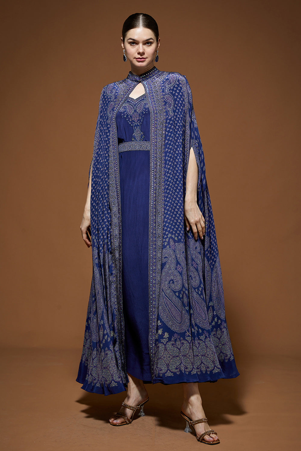 Navy Blue Kaftan