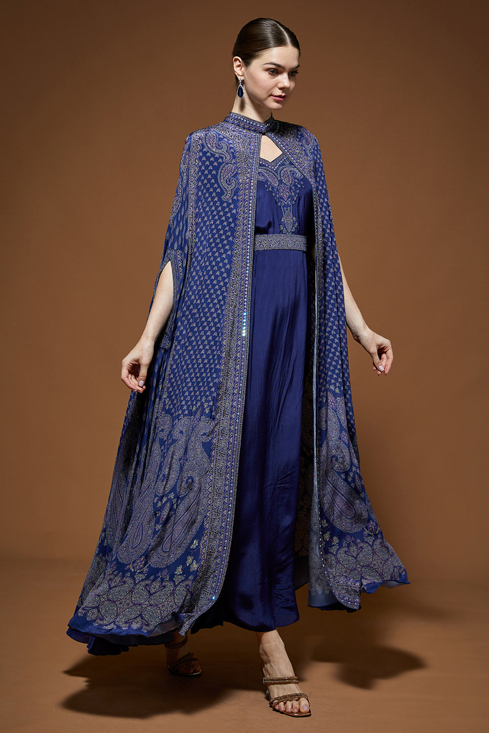 Navy Blue Kaftan