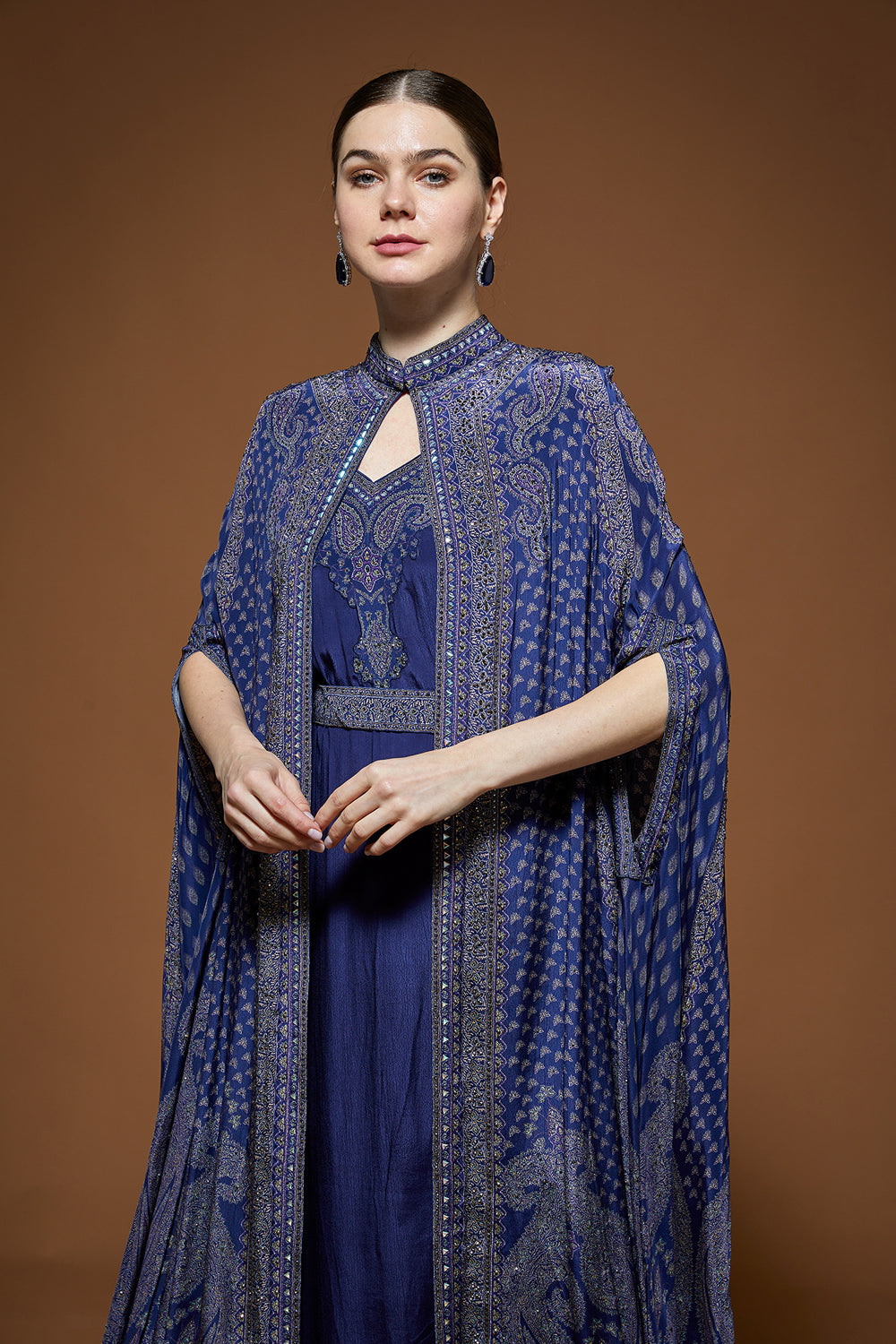 Navy Blue Kaftan