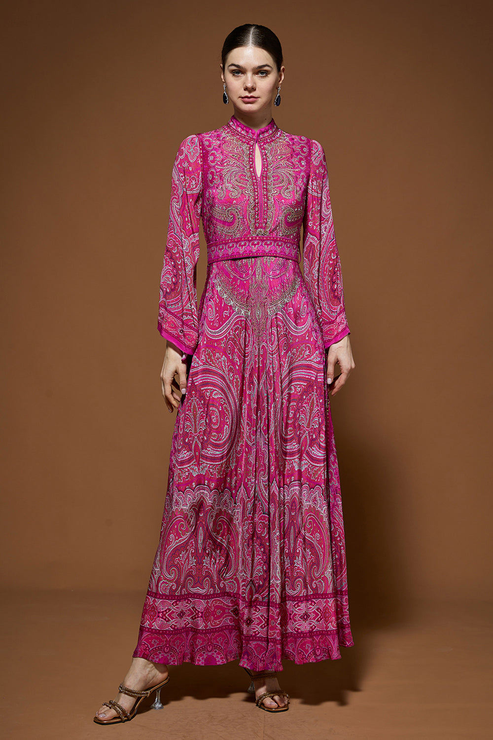 Regal Paisley Gown