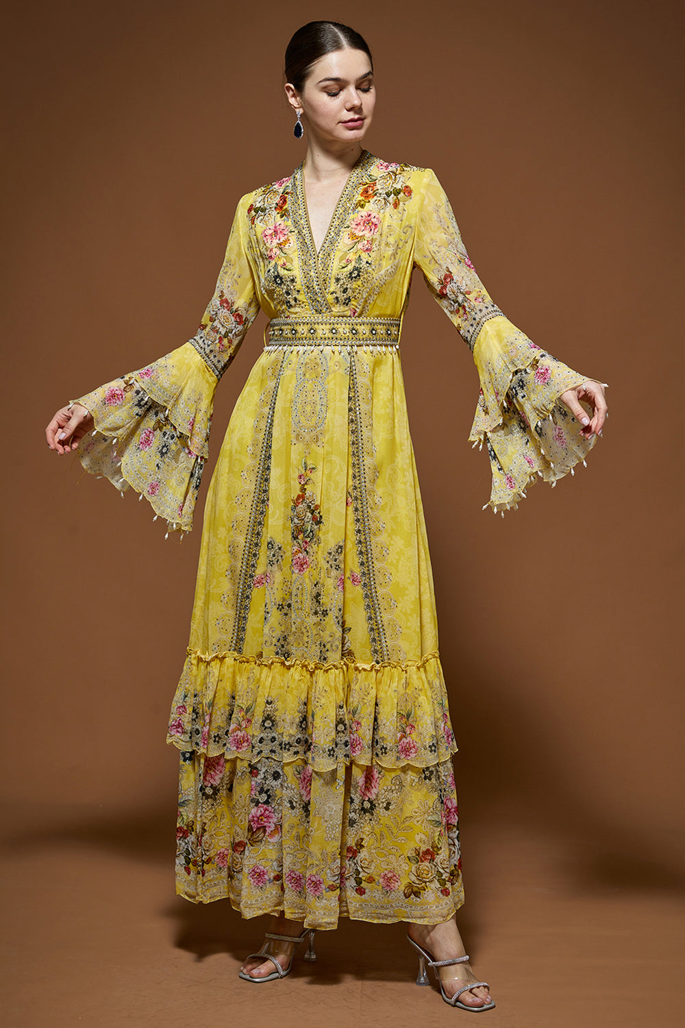 Lime Yellow Kaftan