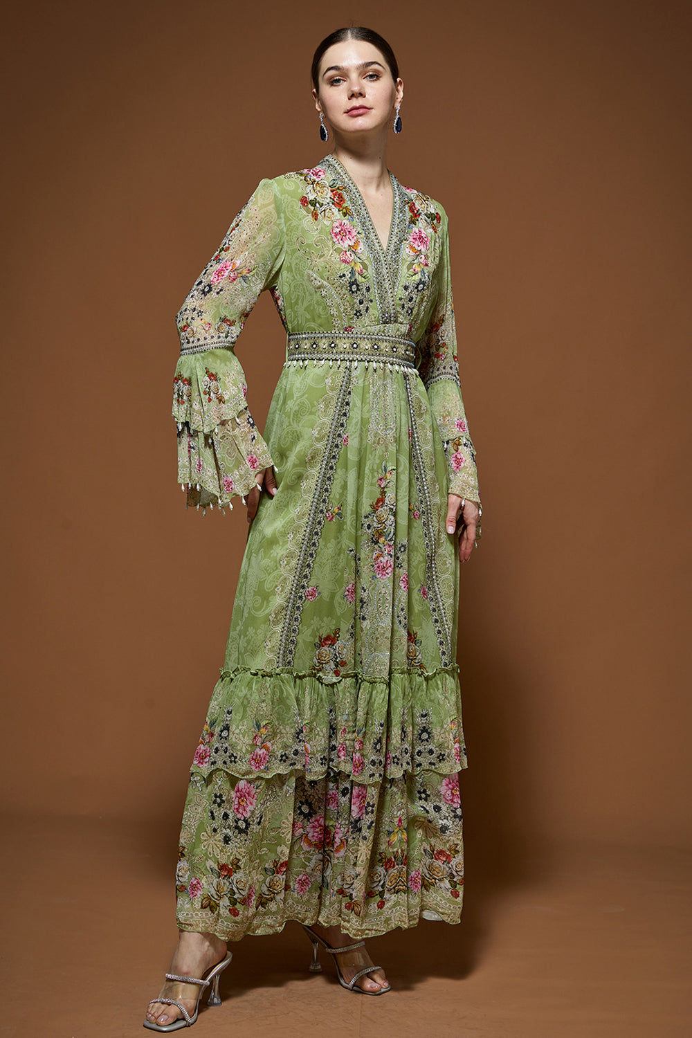 Pale Green Kaftan