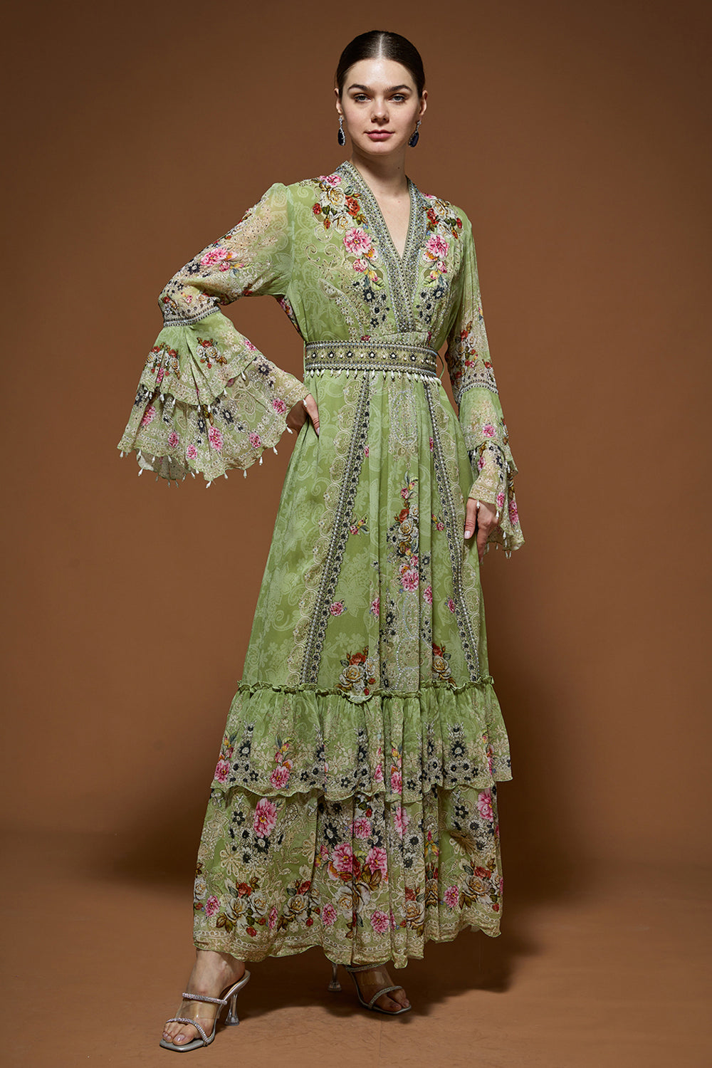 Pale Green Kaftan
