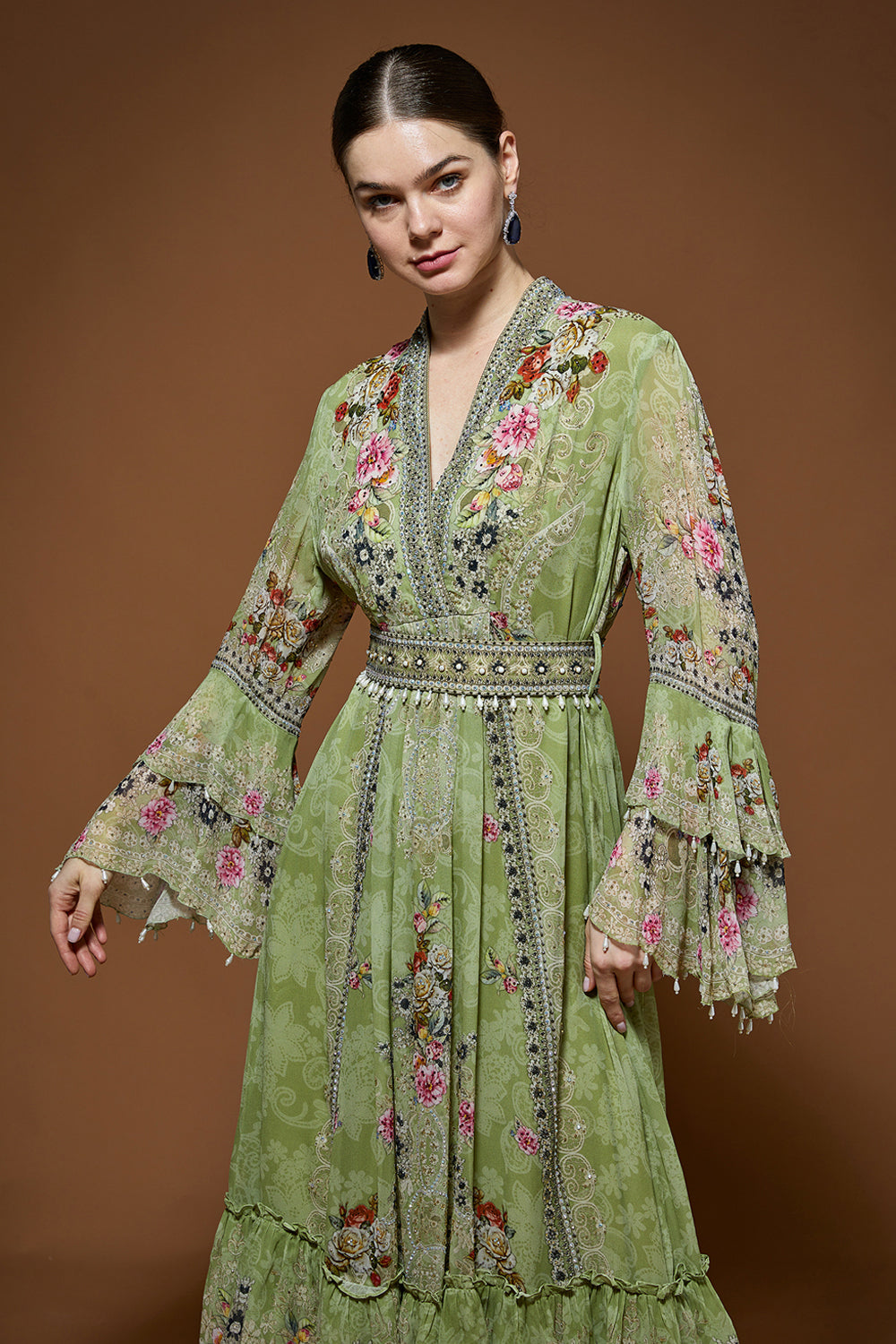Pale Green Kaftan