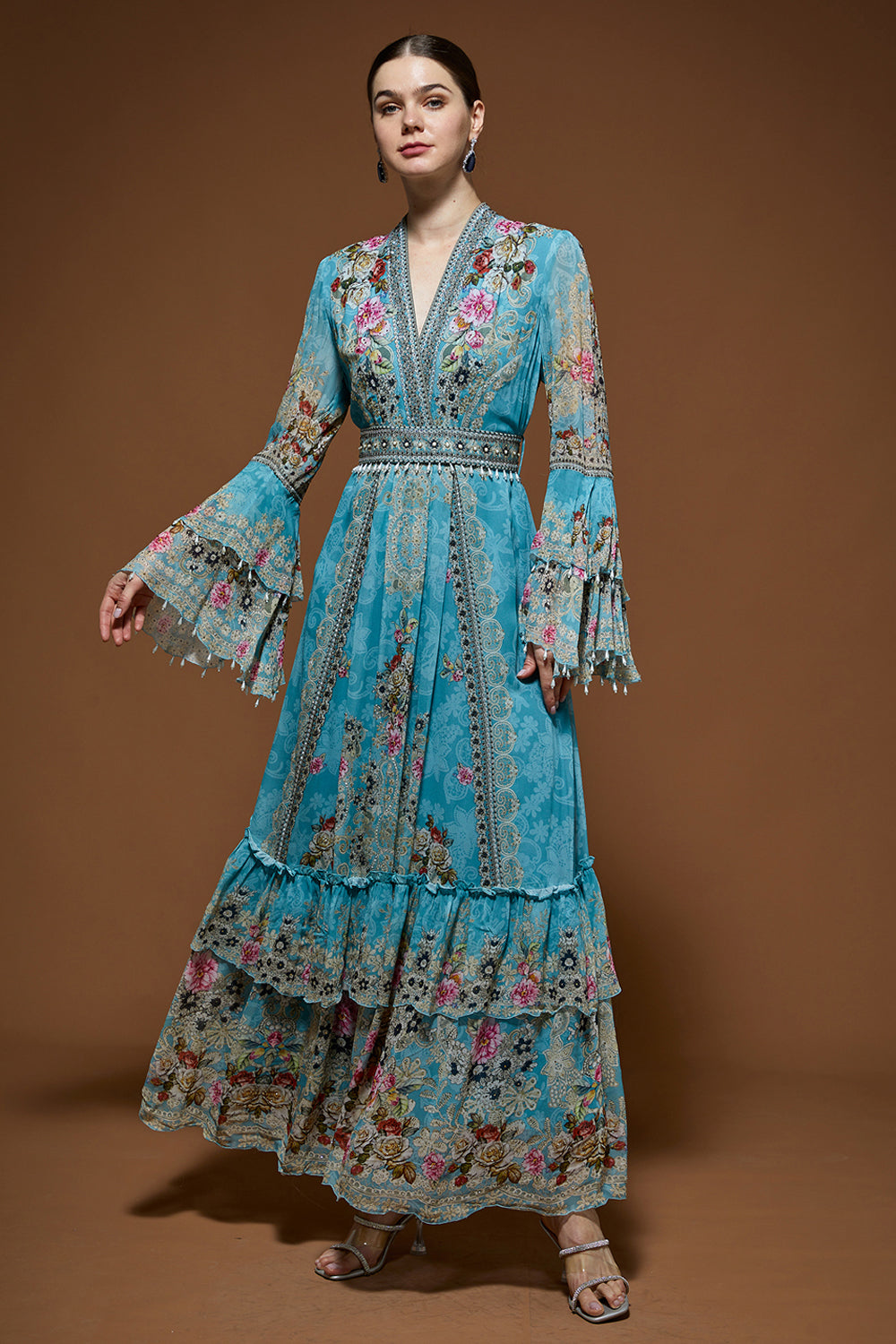 Pale Aqua Kaftan