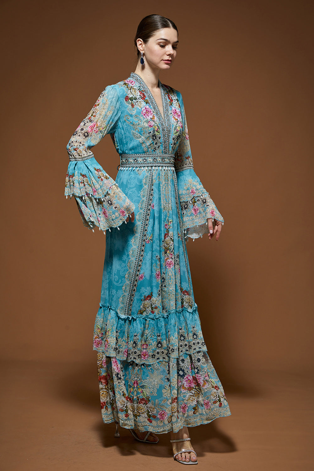 Pale Aqua Kaftan