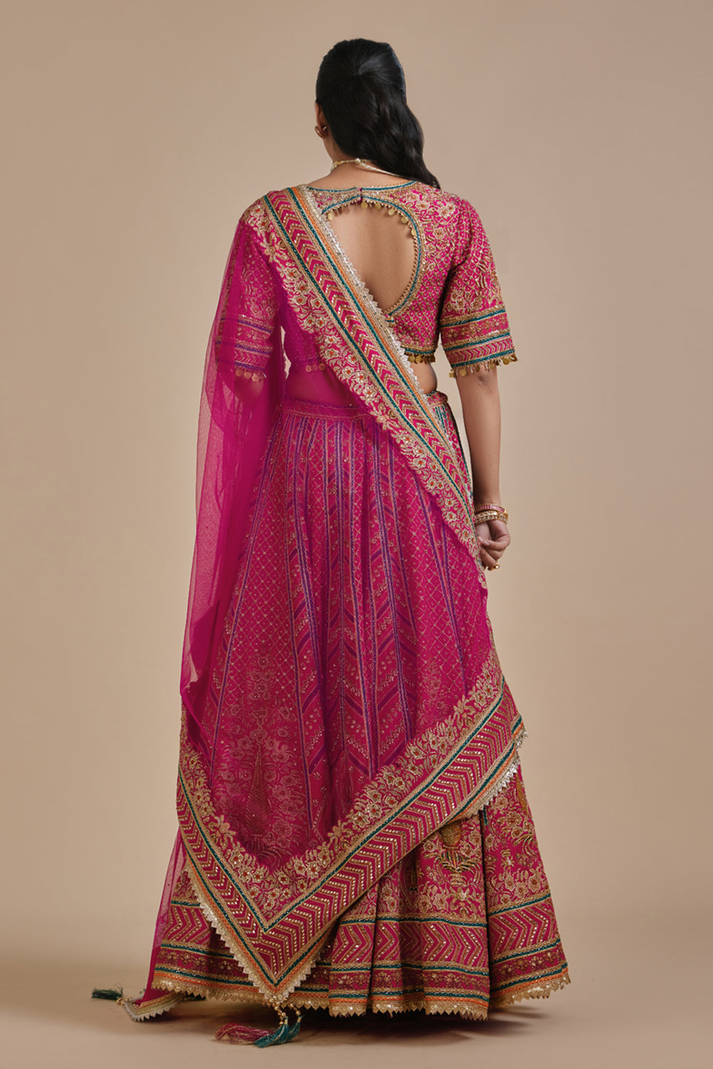 Boho Bandhej Lehenga