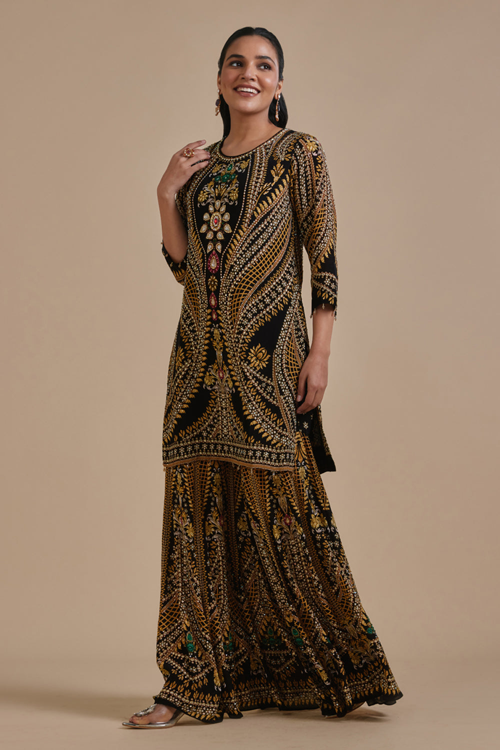 Bejewelled Sharara Set